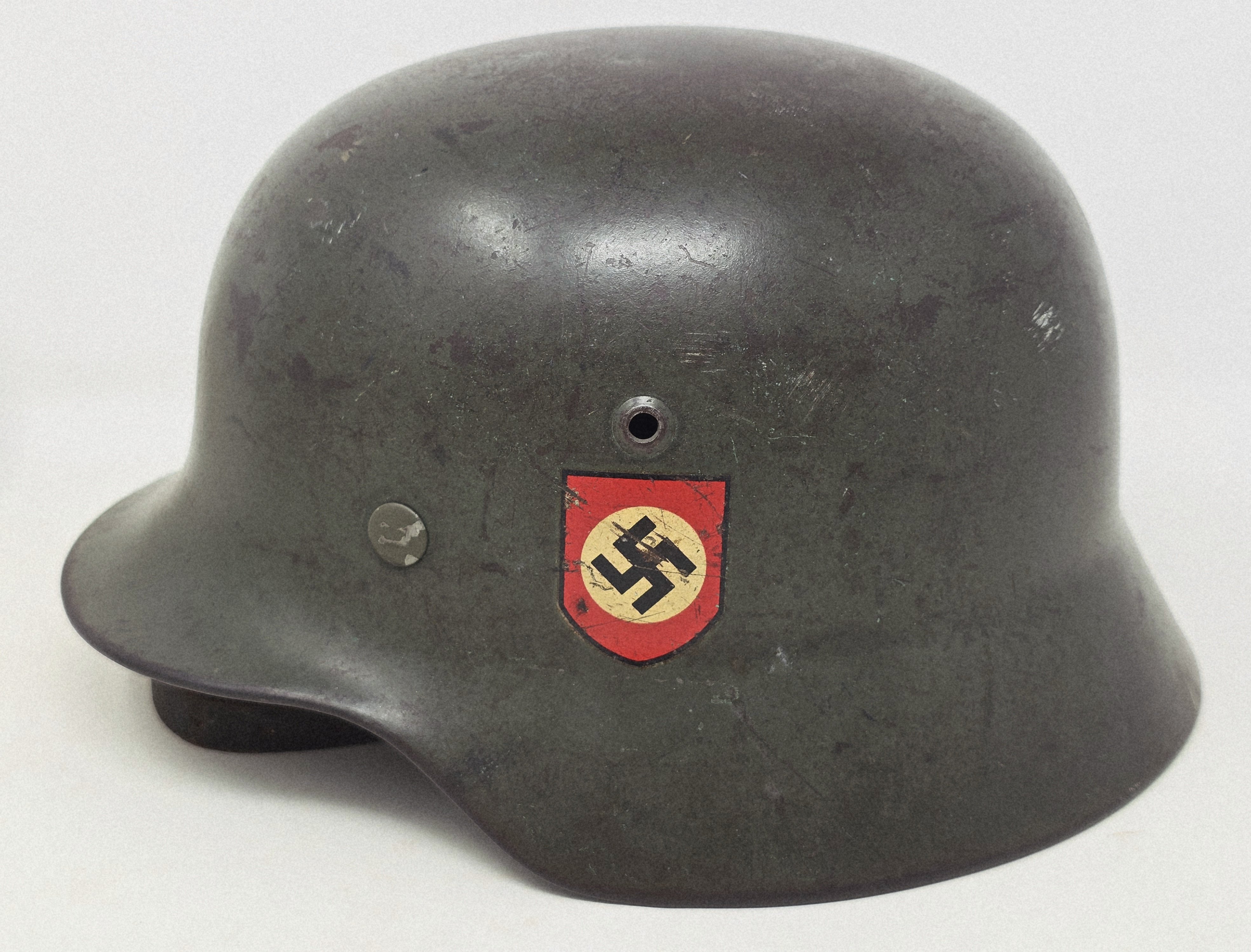 Outstanding Waffen-SS M35 Double Decal Helmet ET64 — image 11