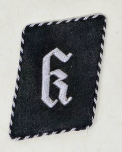 Ultra-rare 'K' Collar Tab for Konzentrationslager Personnel, Circa 1935