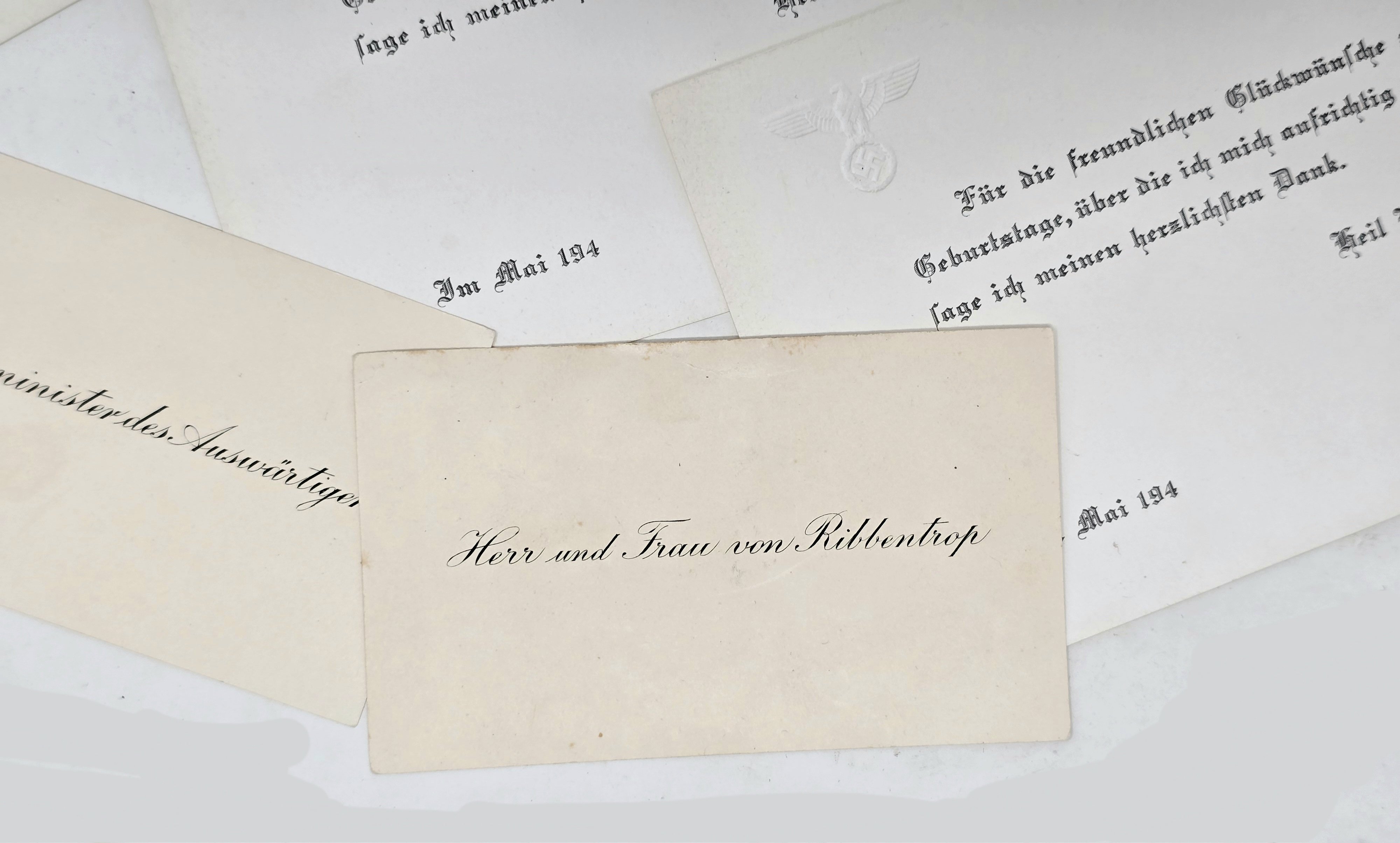 Stationary and Photos Related to Joachim von Ribbentrop and Wife — image 2