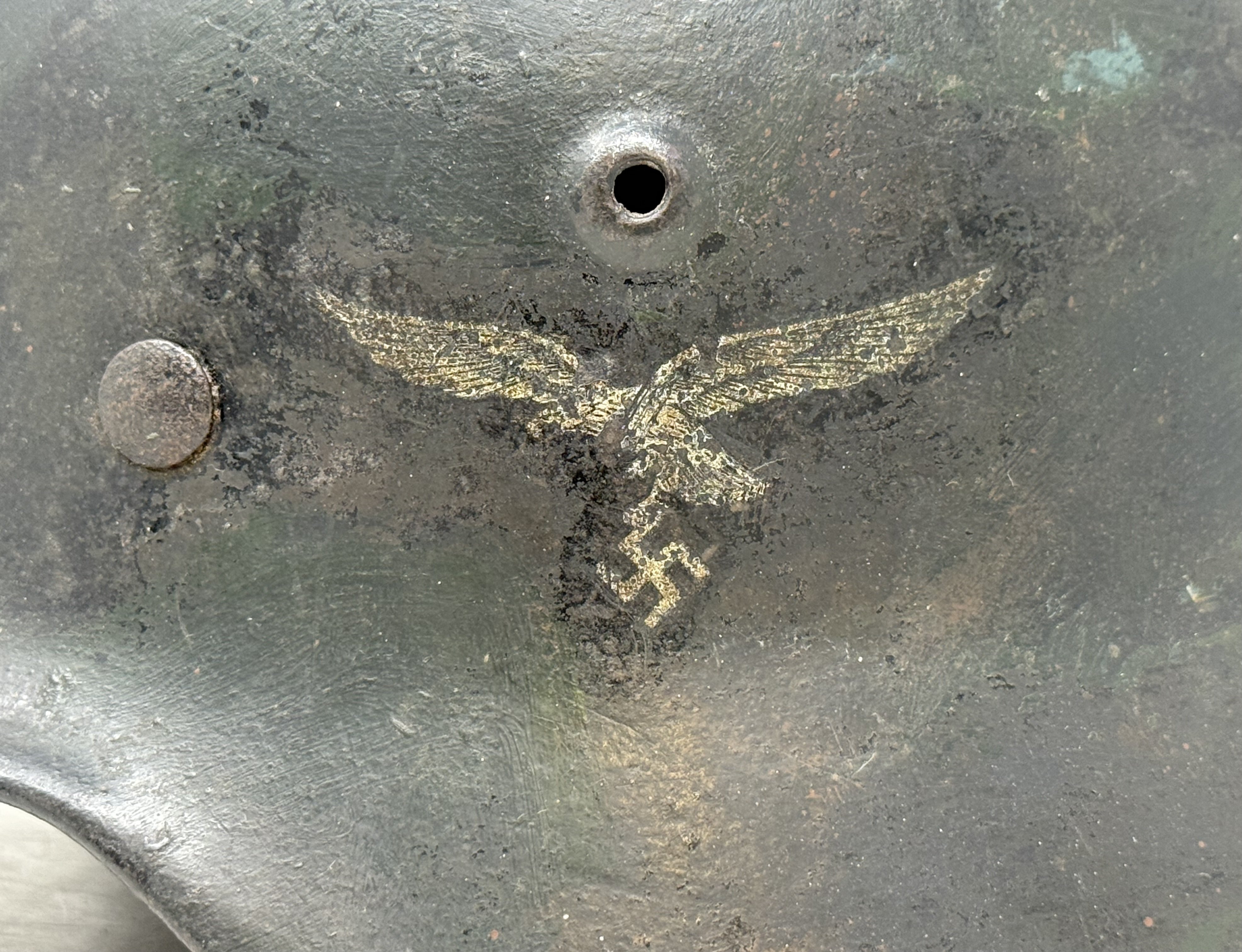 Luftwaffe M40 Single Decal Camo Helmet — image 22