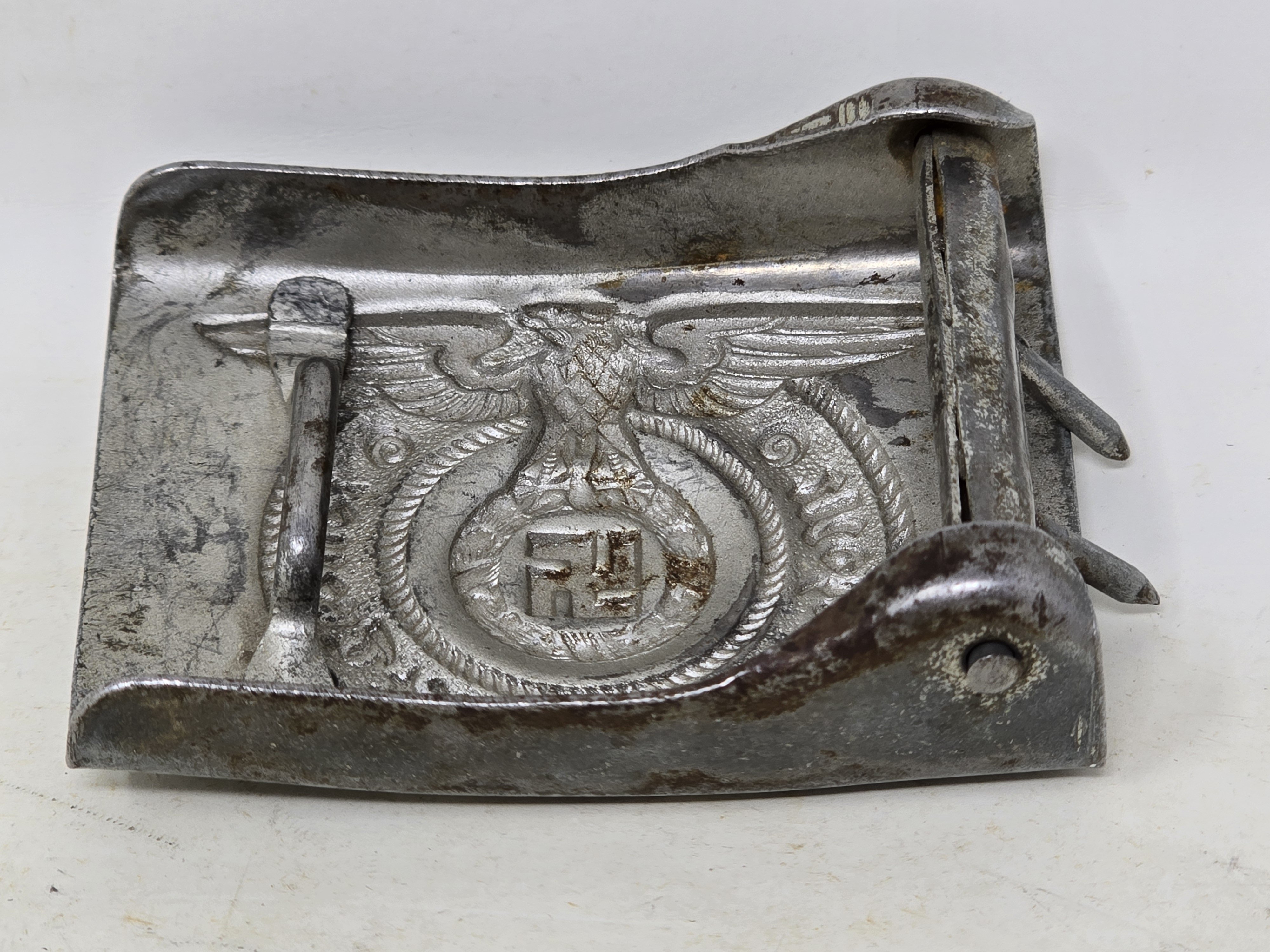 Waffen-SS Service Used Buckle, NCO / Enlisted — image 3