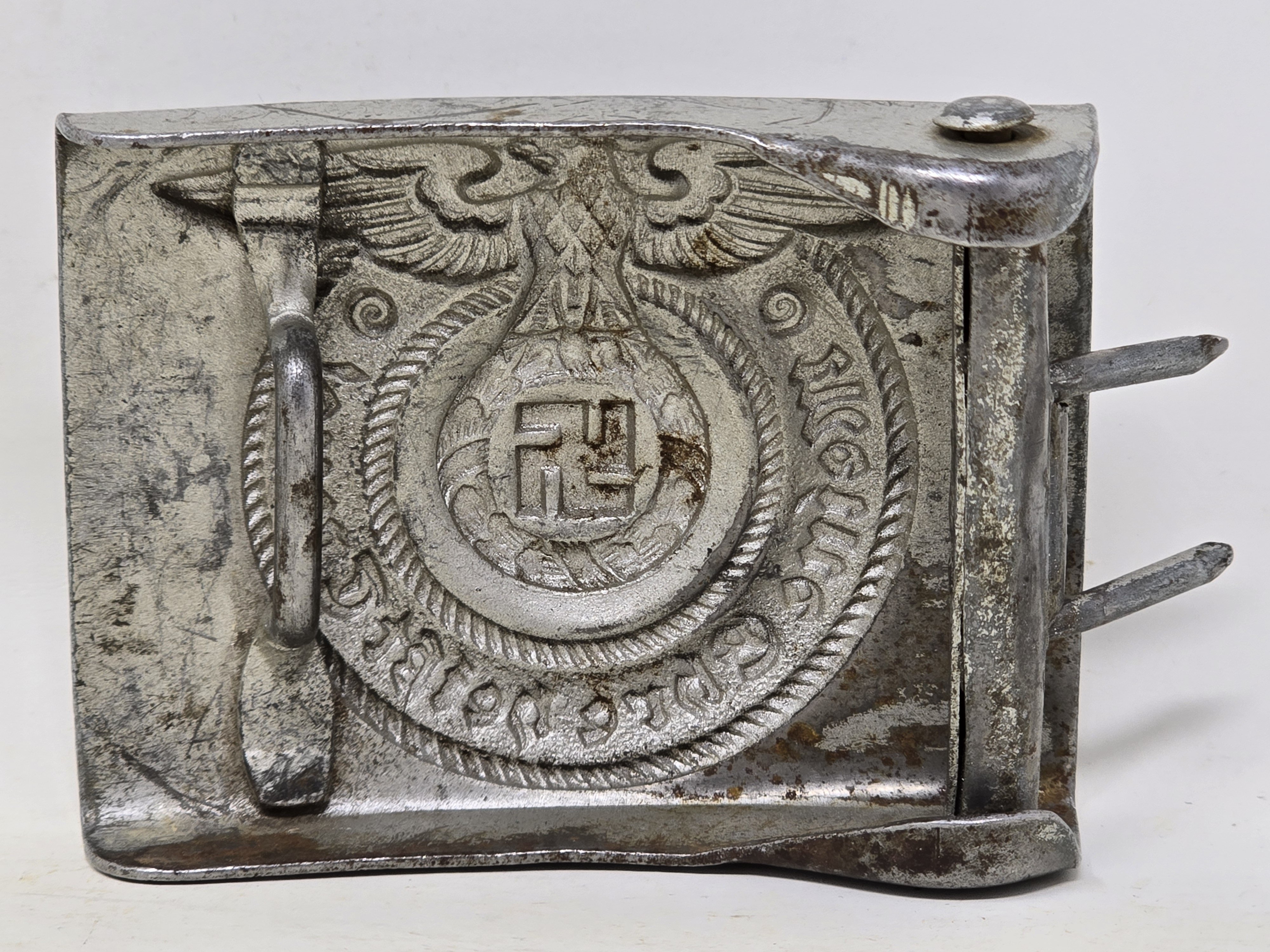 Waffen-SS Service Used Buckle, NCO / Enlisted — image 4
