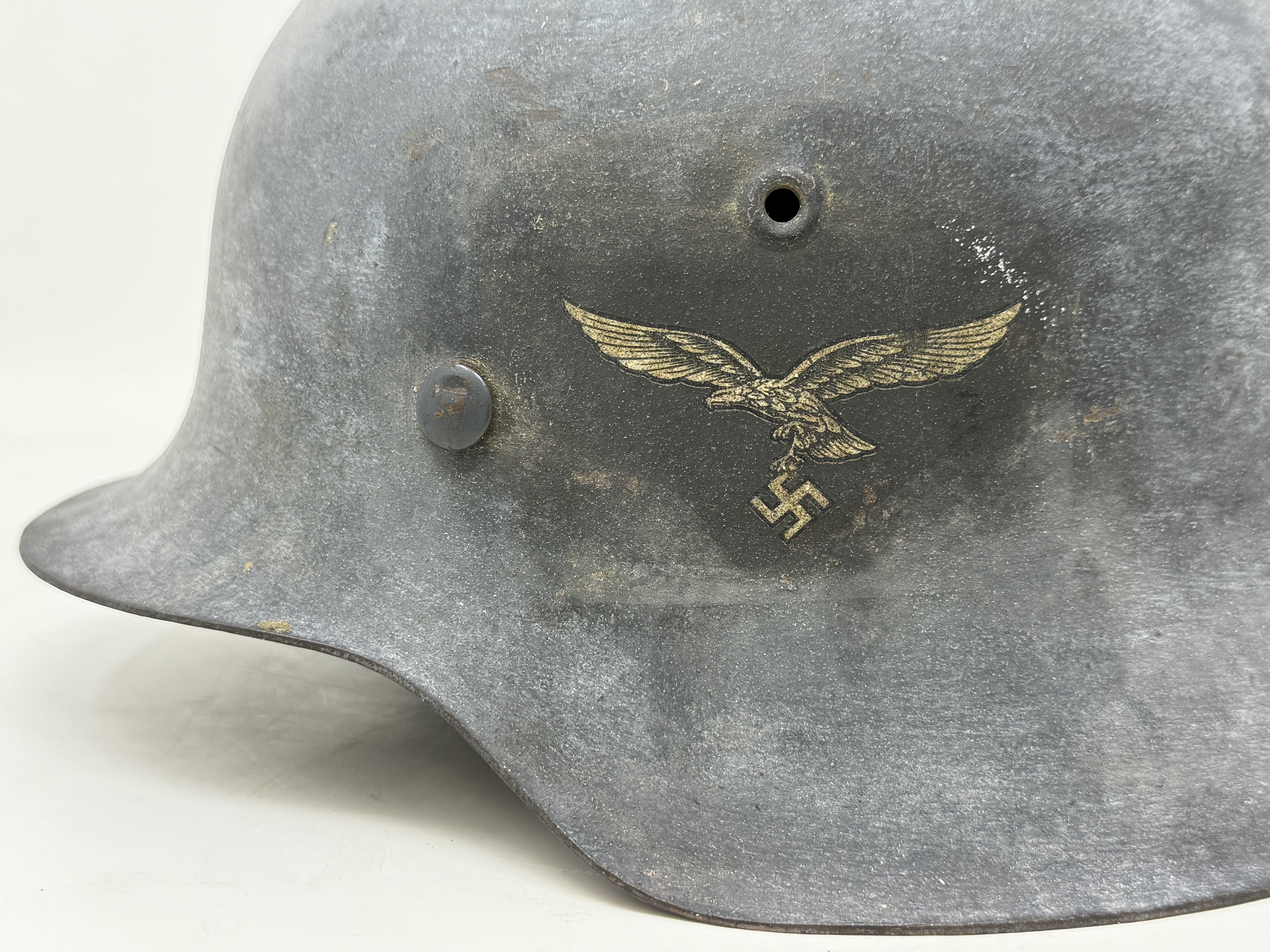 Luftwaffe M42 Single Decal Whitewash Camo Helmet — image 13