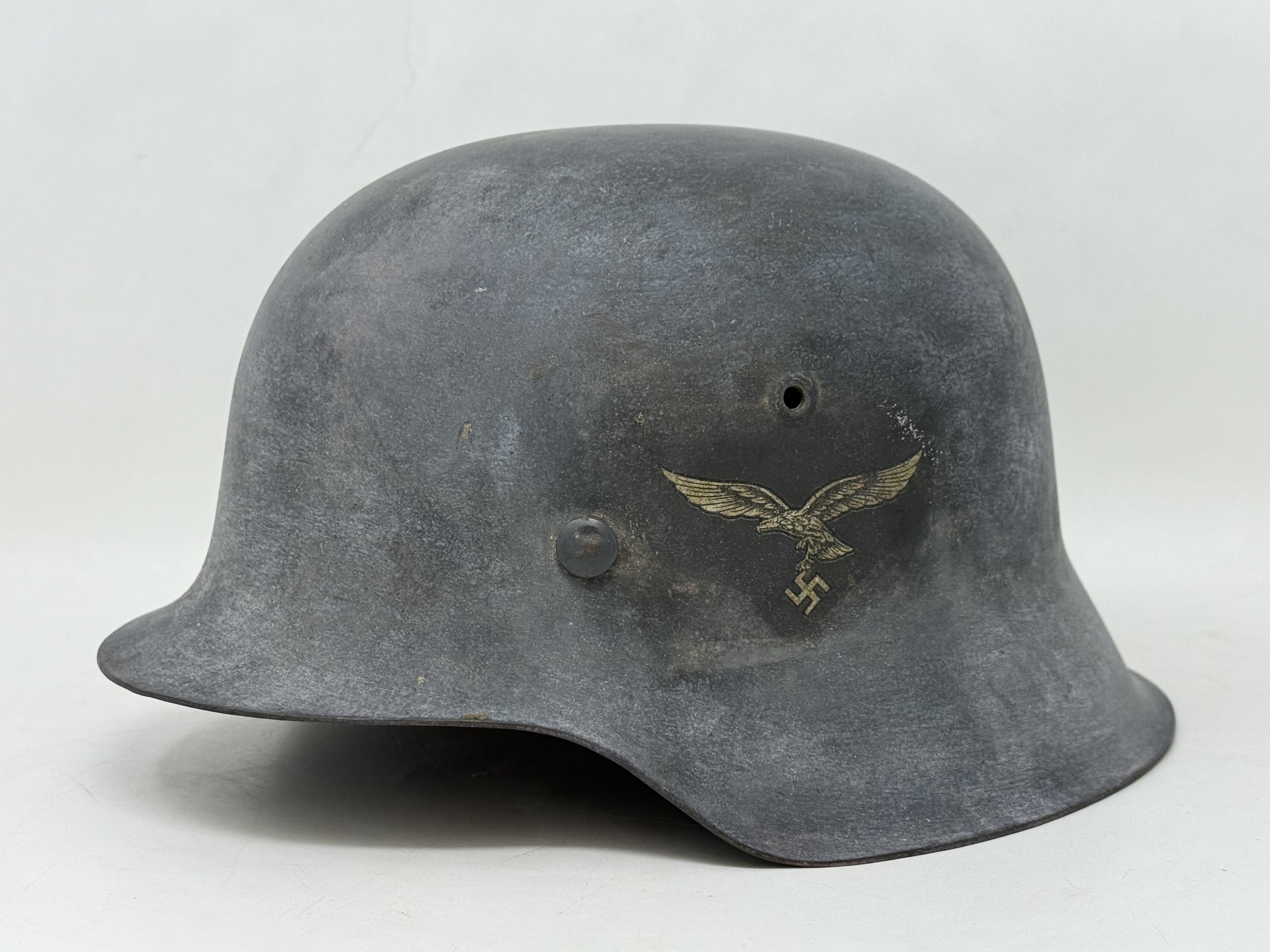 Luftwaffe M42 Single Decal Whitewash Camo Helmet — image 3