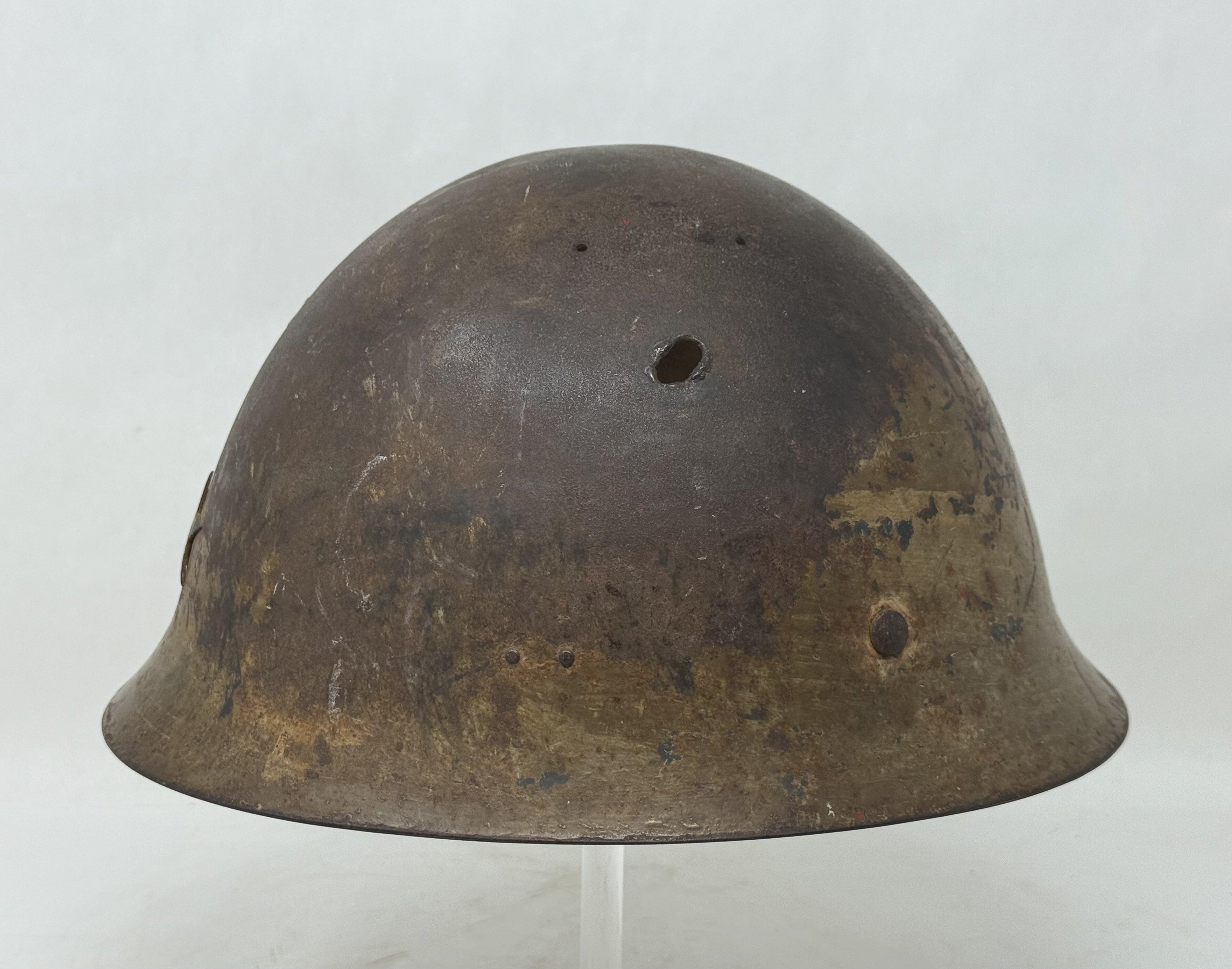 Japanese Type 90 Battle Damage Helmet — image 5