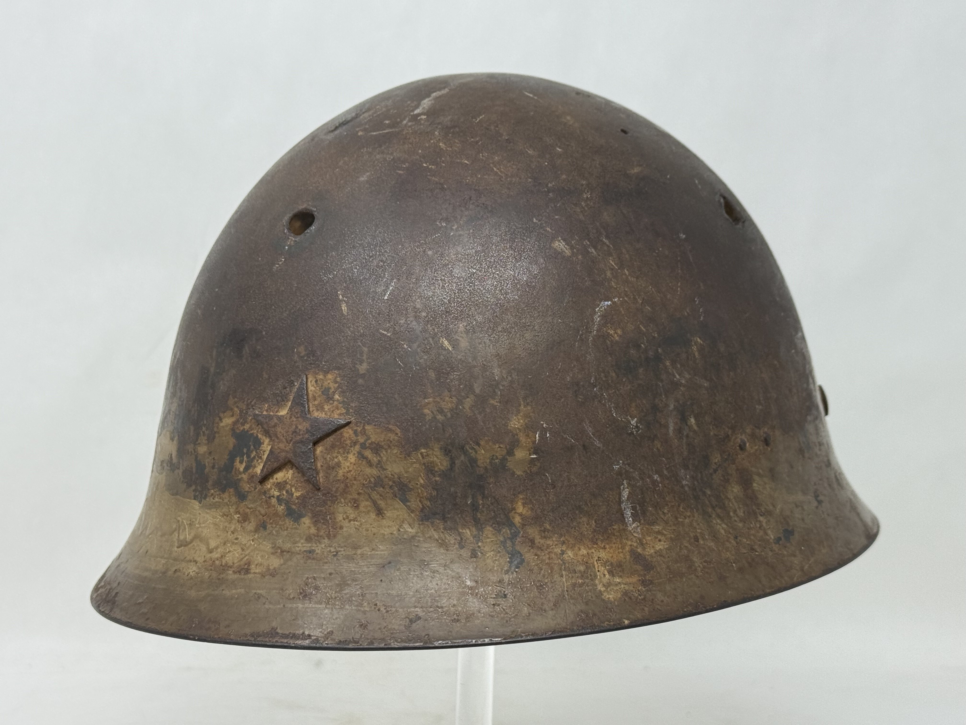 Japanese Type 90 Battle Damage Helmet — image 6