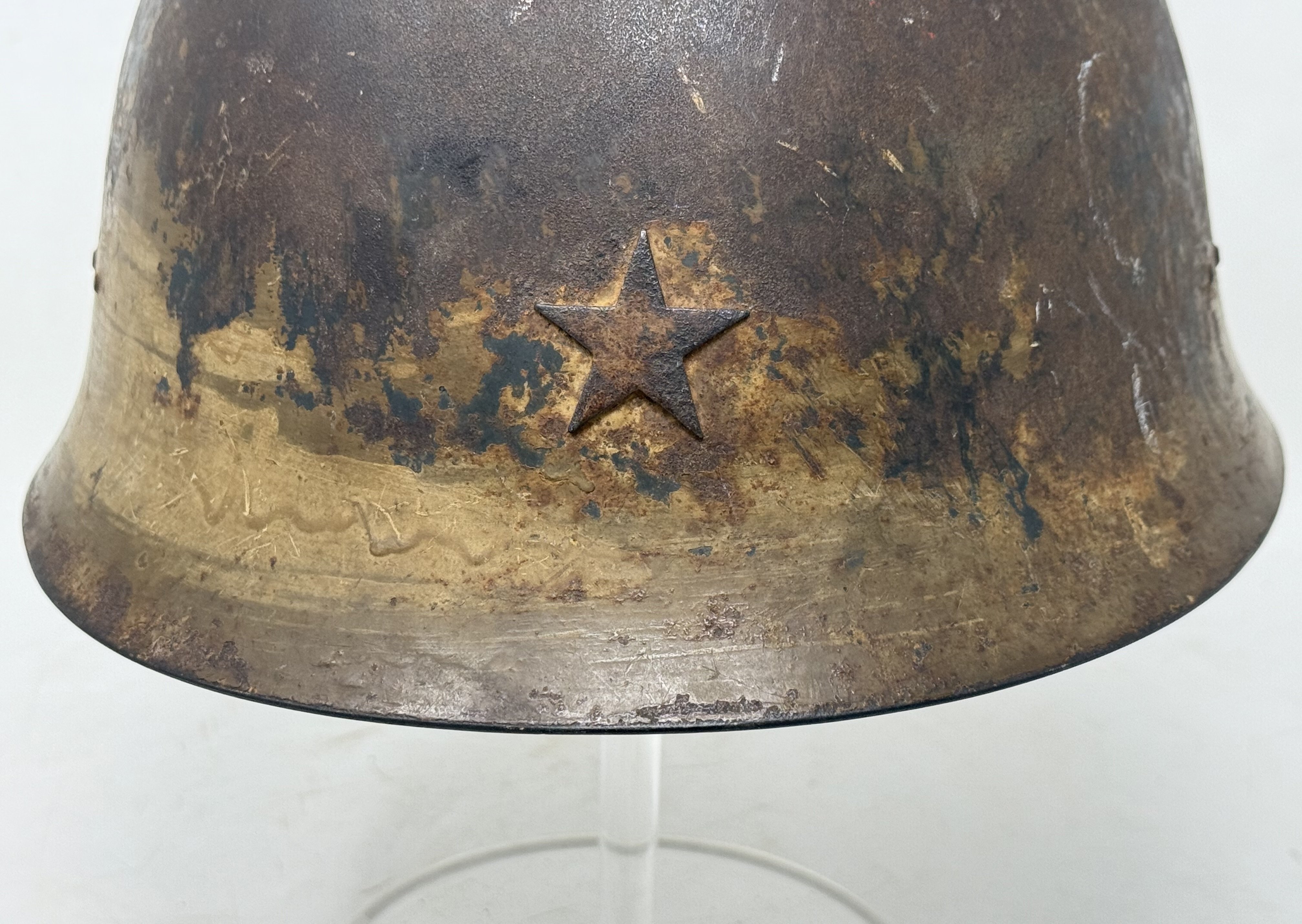 Japanese Type 90 Battle Damage Helmet — image 7