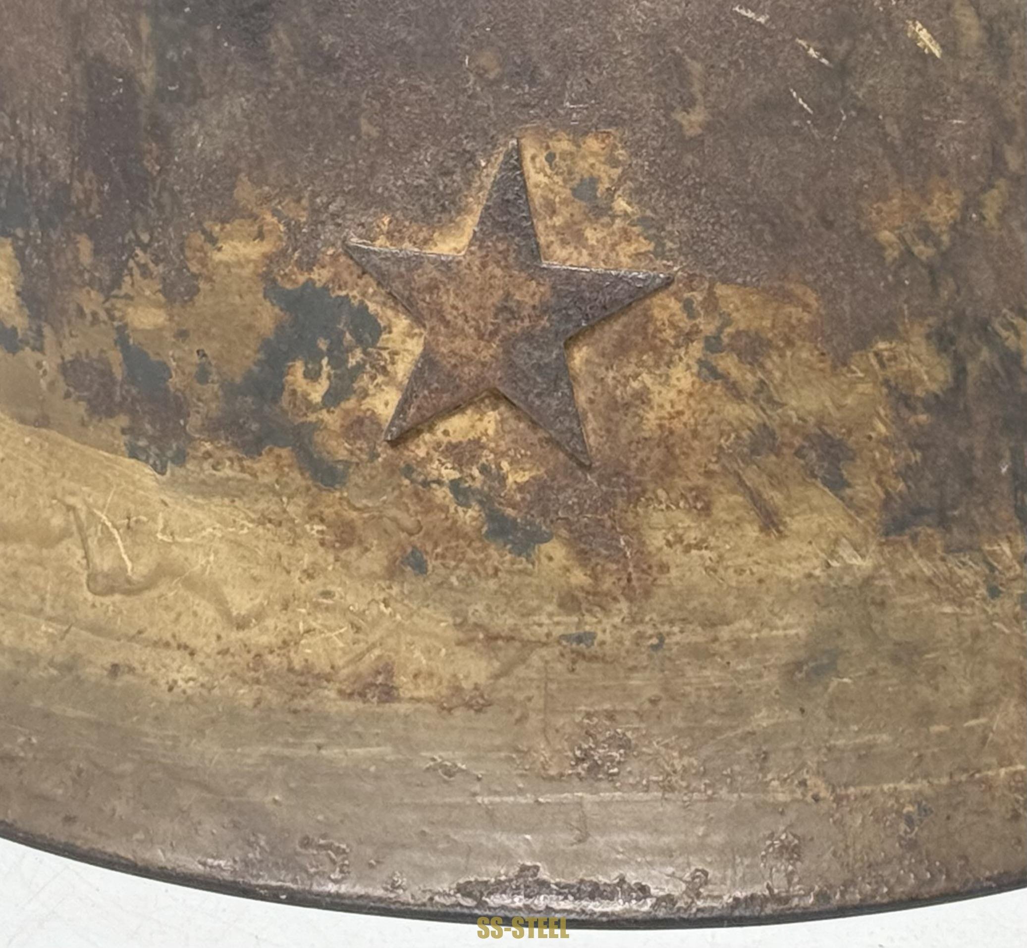 Japanese Type 90 Battle Damage Helmet — image 8