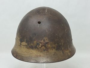Japanese Type 90 Battle Damage Helmet