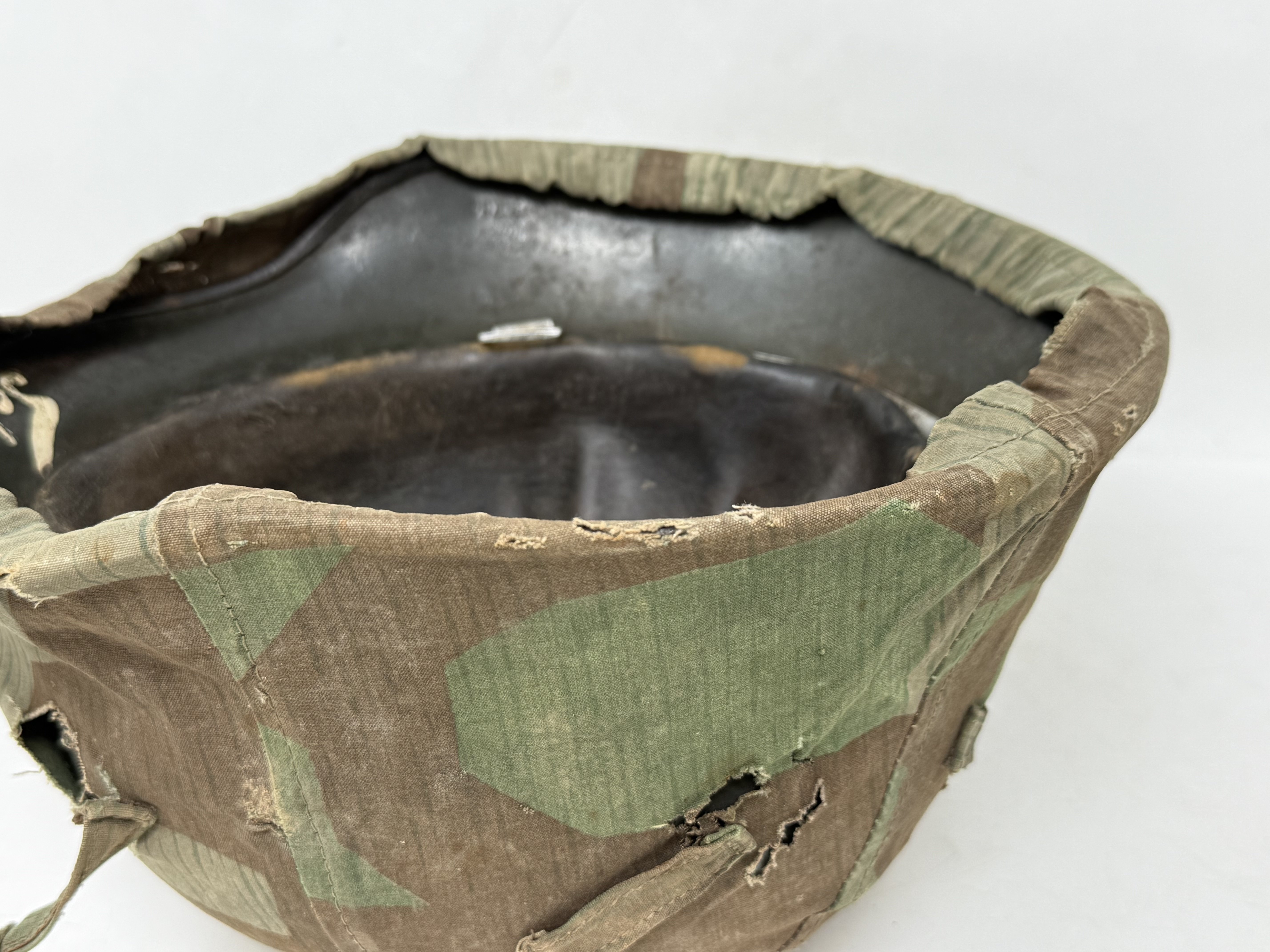 Splinter Camo Cover with M35 Heer Helmet — image 10