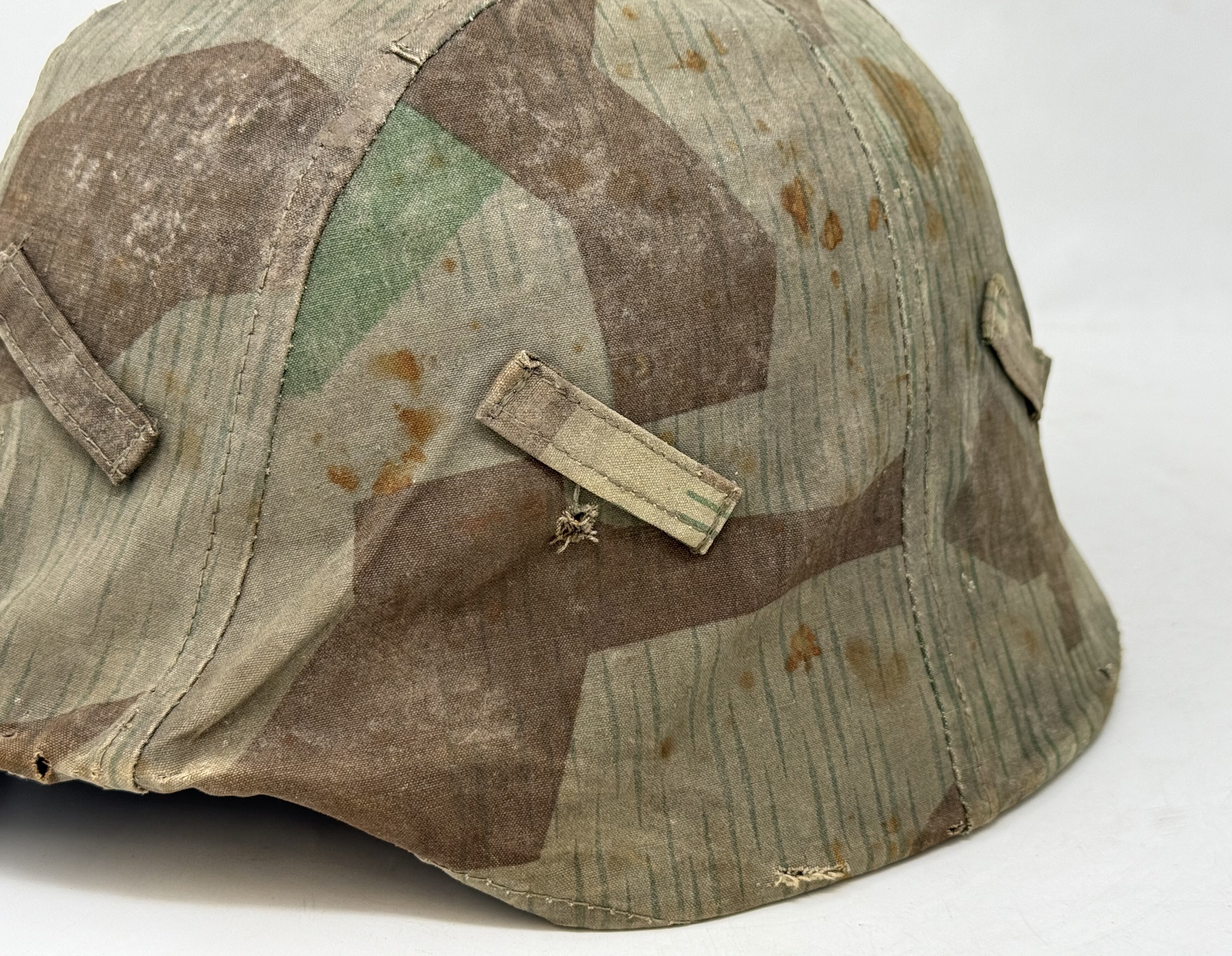 Splinter Camo Cover with M35 Heer Helmet — image 11