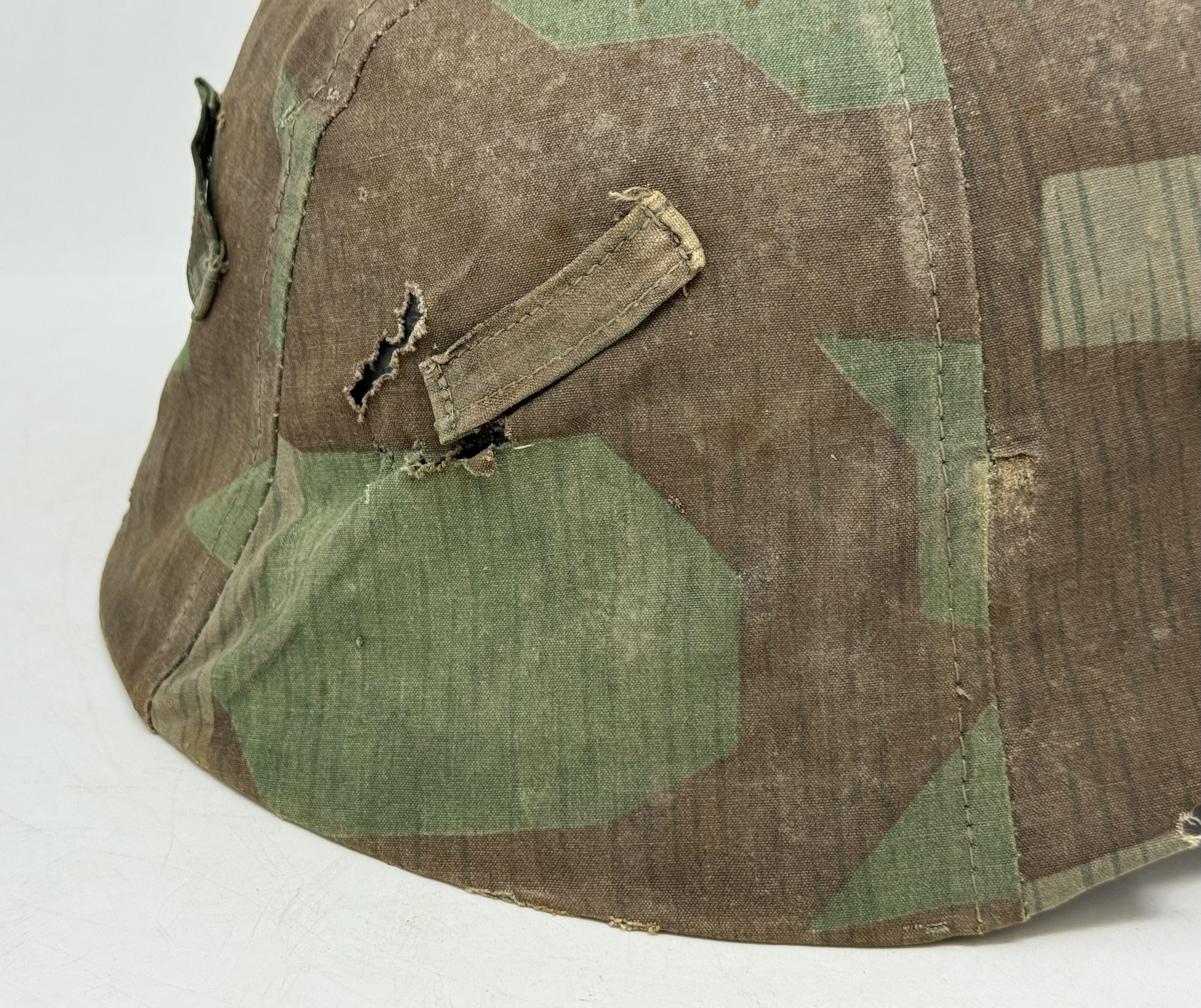 Splinter Camo Cover with M35 Heer Helmet — image 14