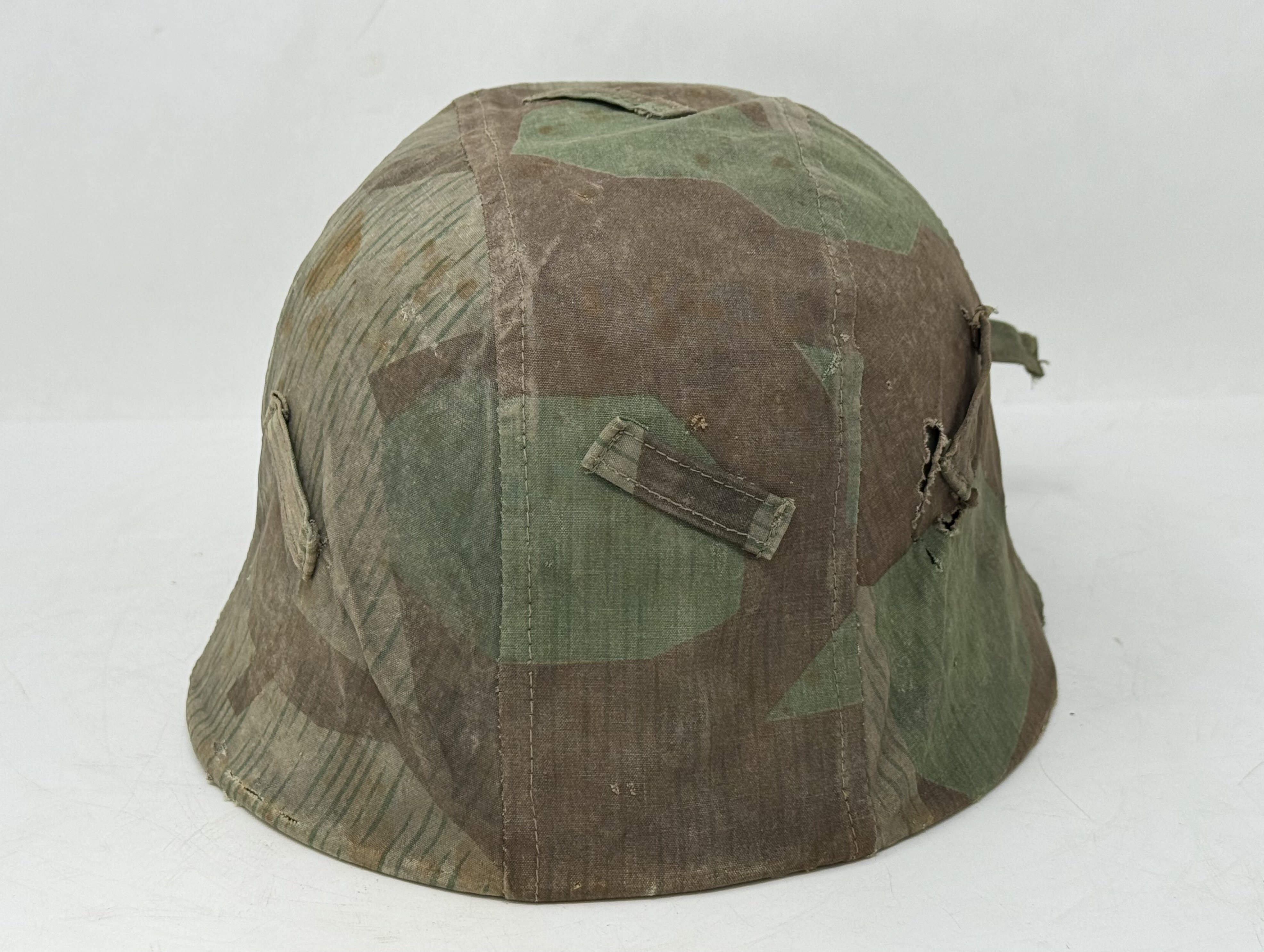 Splinter Camo Cover with M35 Heer Helmet — image 5