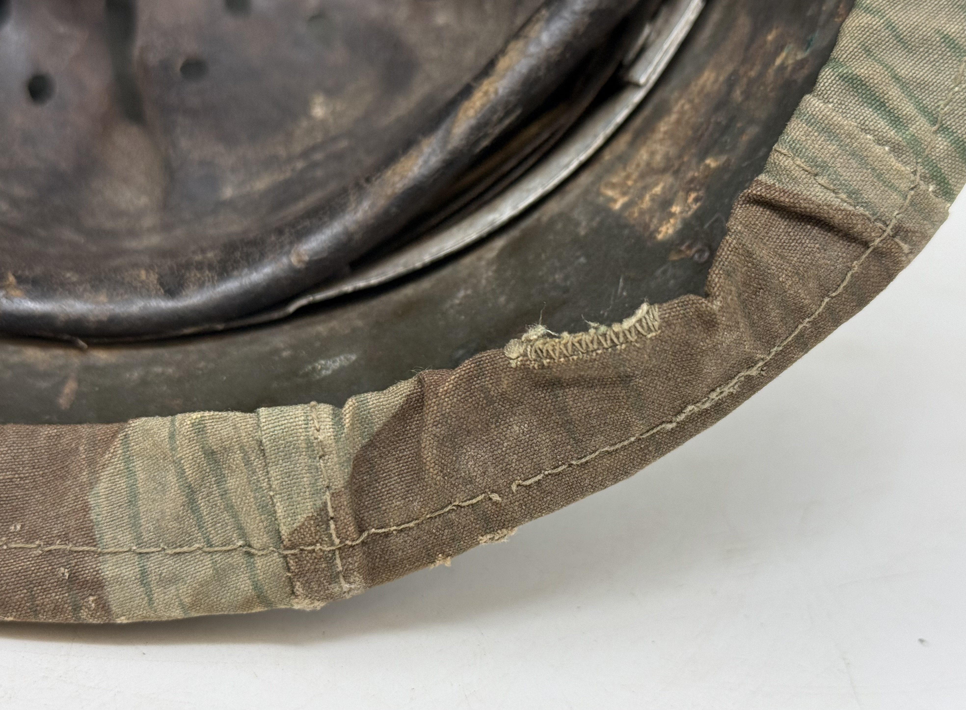 Splinter Camo Cover with M35 Heer Helmet — image 9