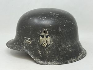 Heer M42 Whitewash Snow Camo Helmet