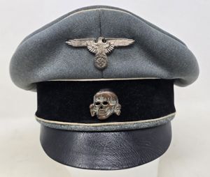 Stunning Waffen-SS Officer's Crusher Cap