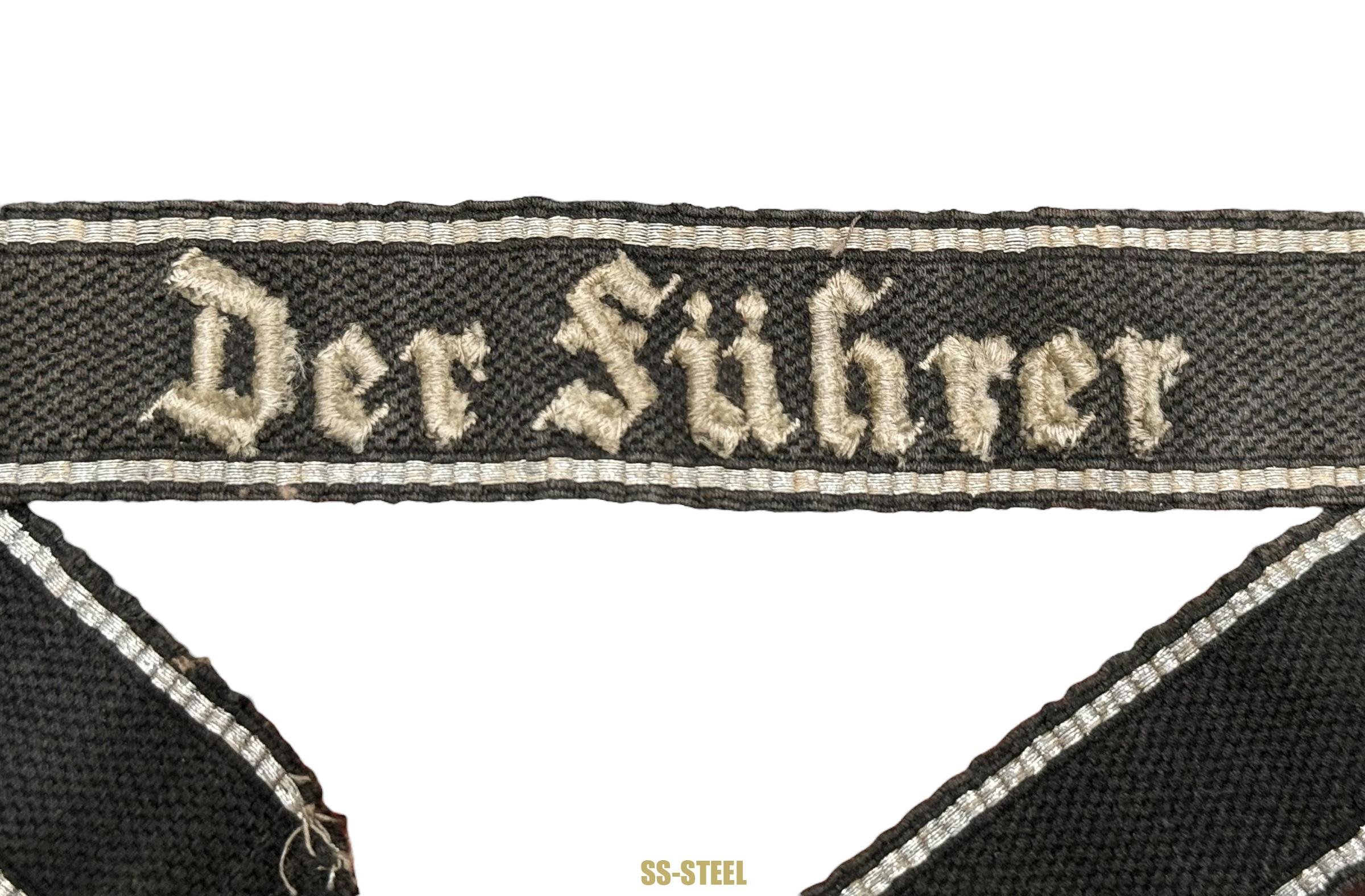 SS Der Fuhrer Cuff Title Uniform Removed — image 4