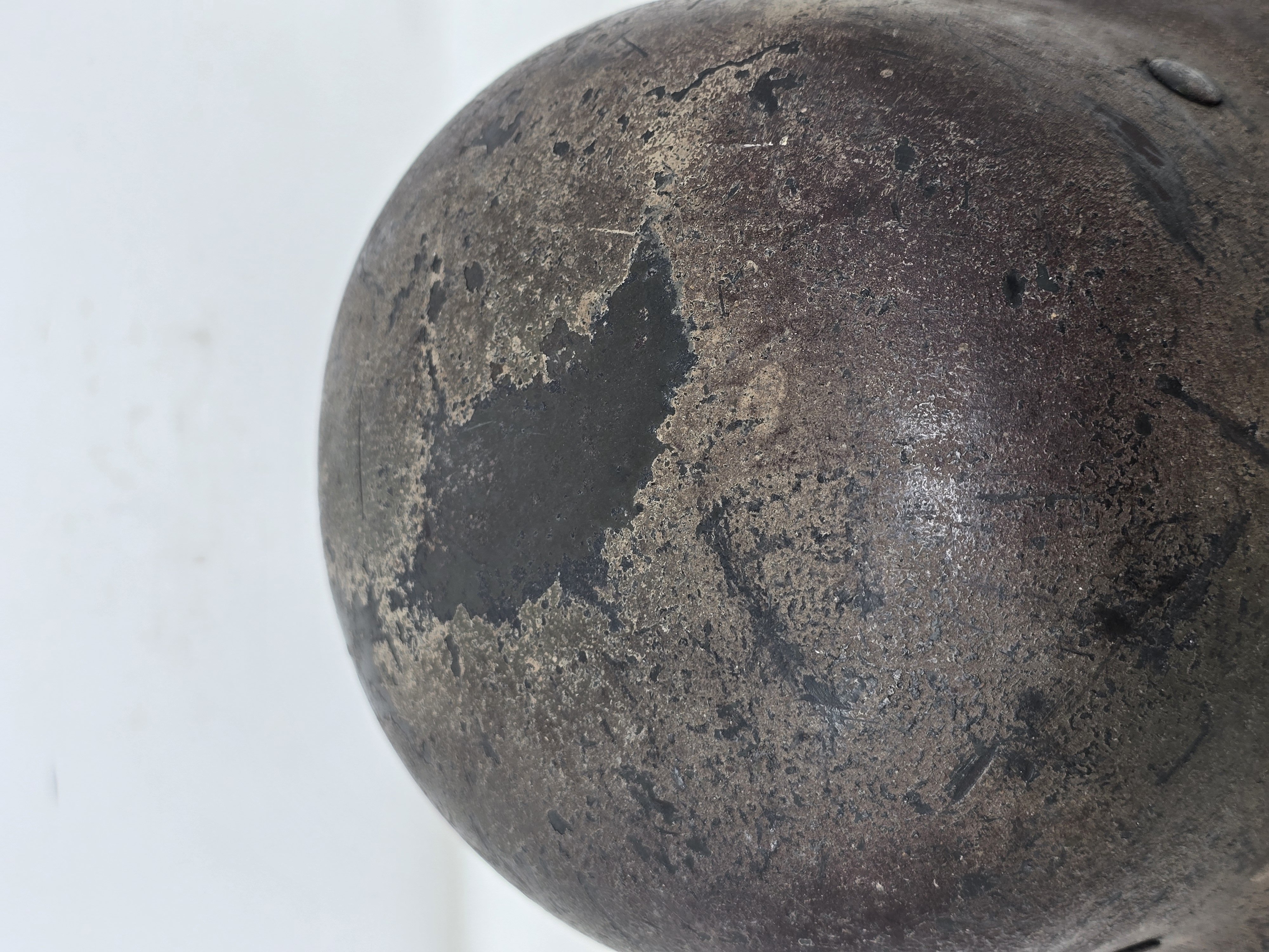 Sharp Heer M35 Camo Helmet, Q68 — image 6