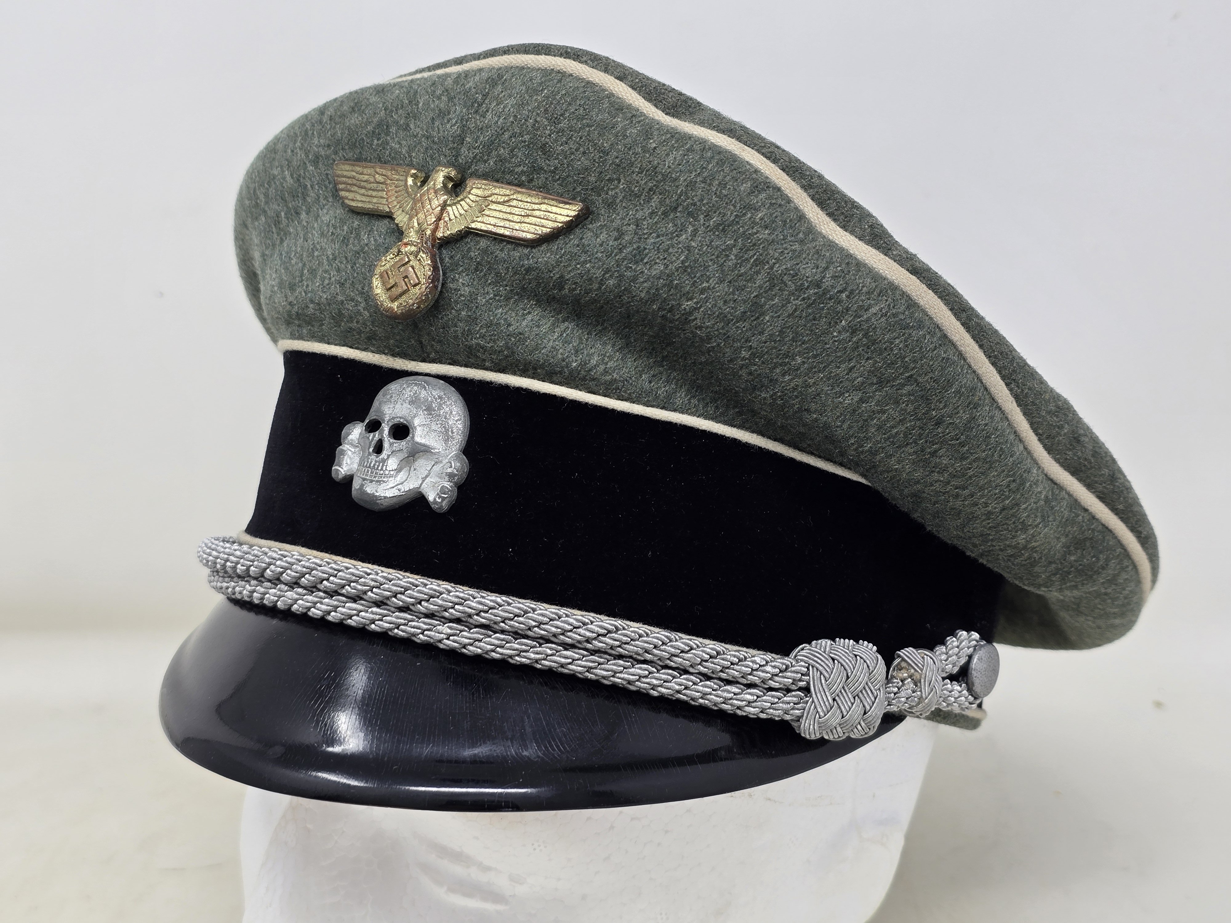 Waffen-SS Officer's Visor Cap, Semi-Crusher Style — image 10