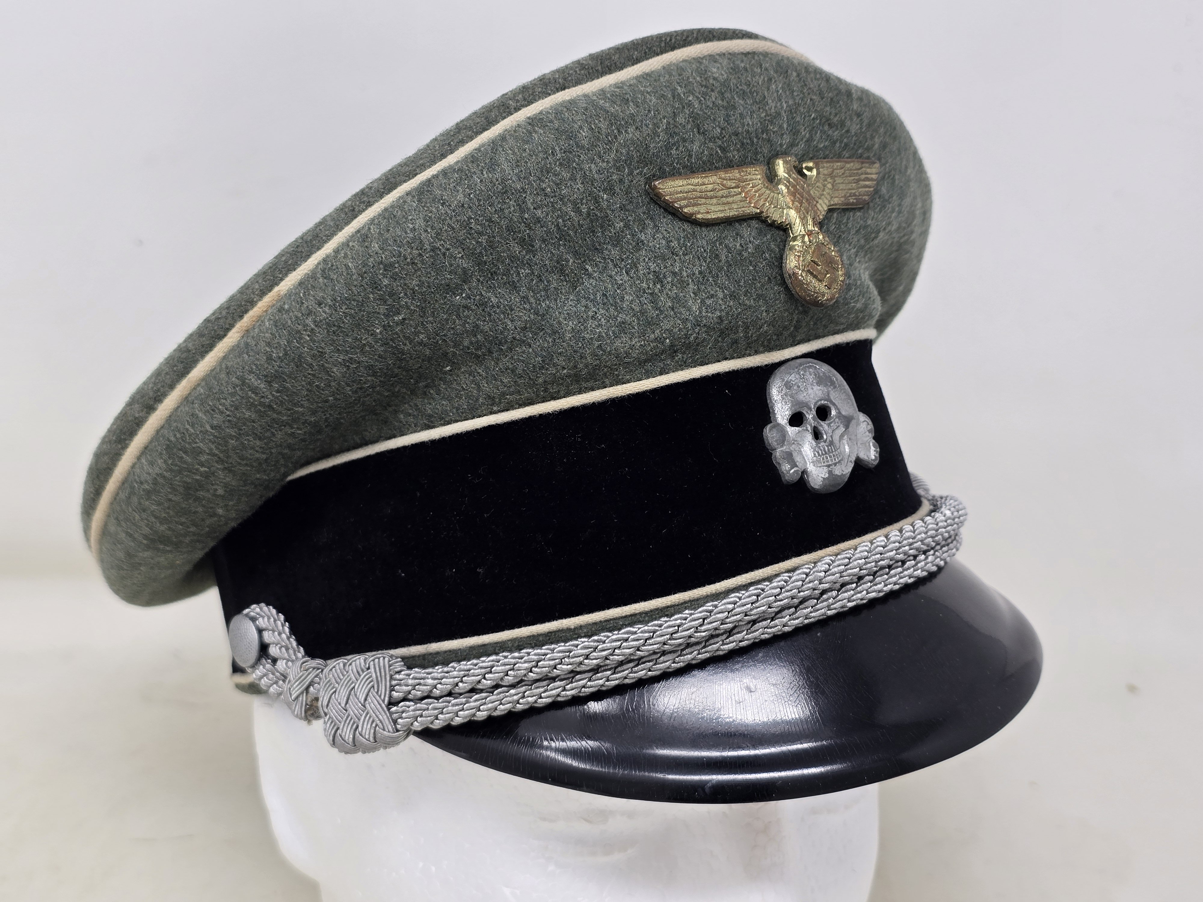 Waffen-SS Officer's Visor Cap, Semi-Crusher Style — image 6