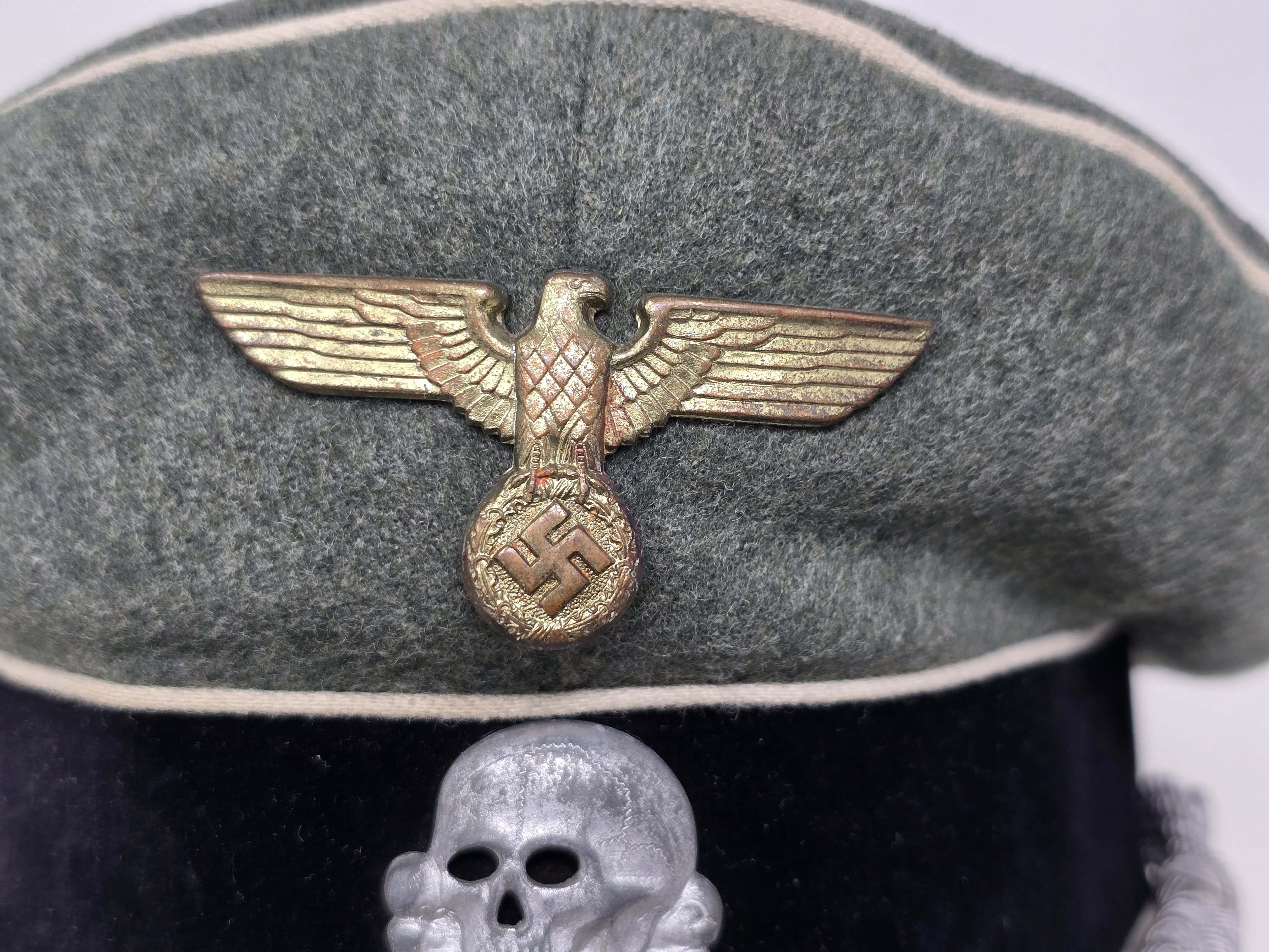 Waffen-SS Officer's Visor Cap, Semi-Crusher Style — image 7