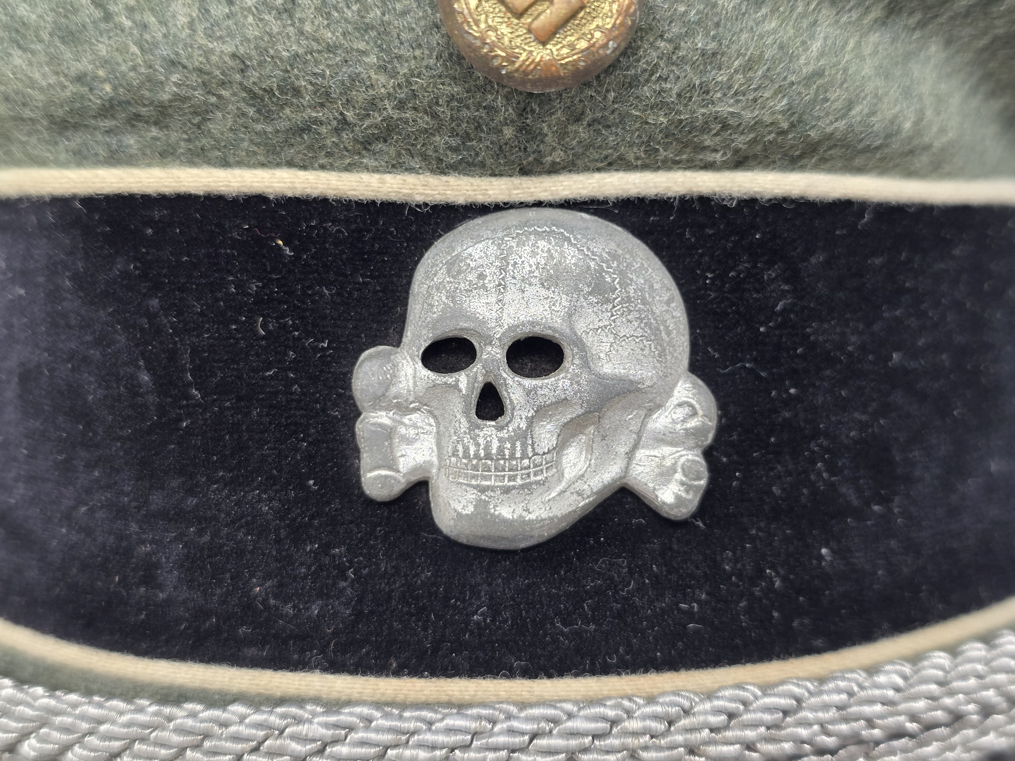 Waffen-SS Officer's Visor Cap, Semi-Crusher Style — image 8