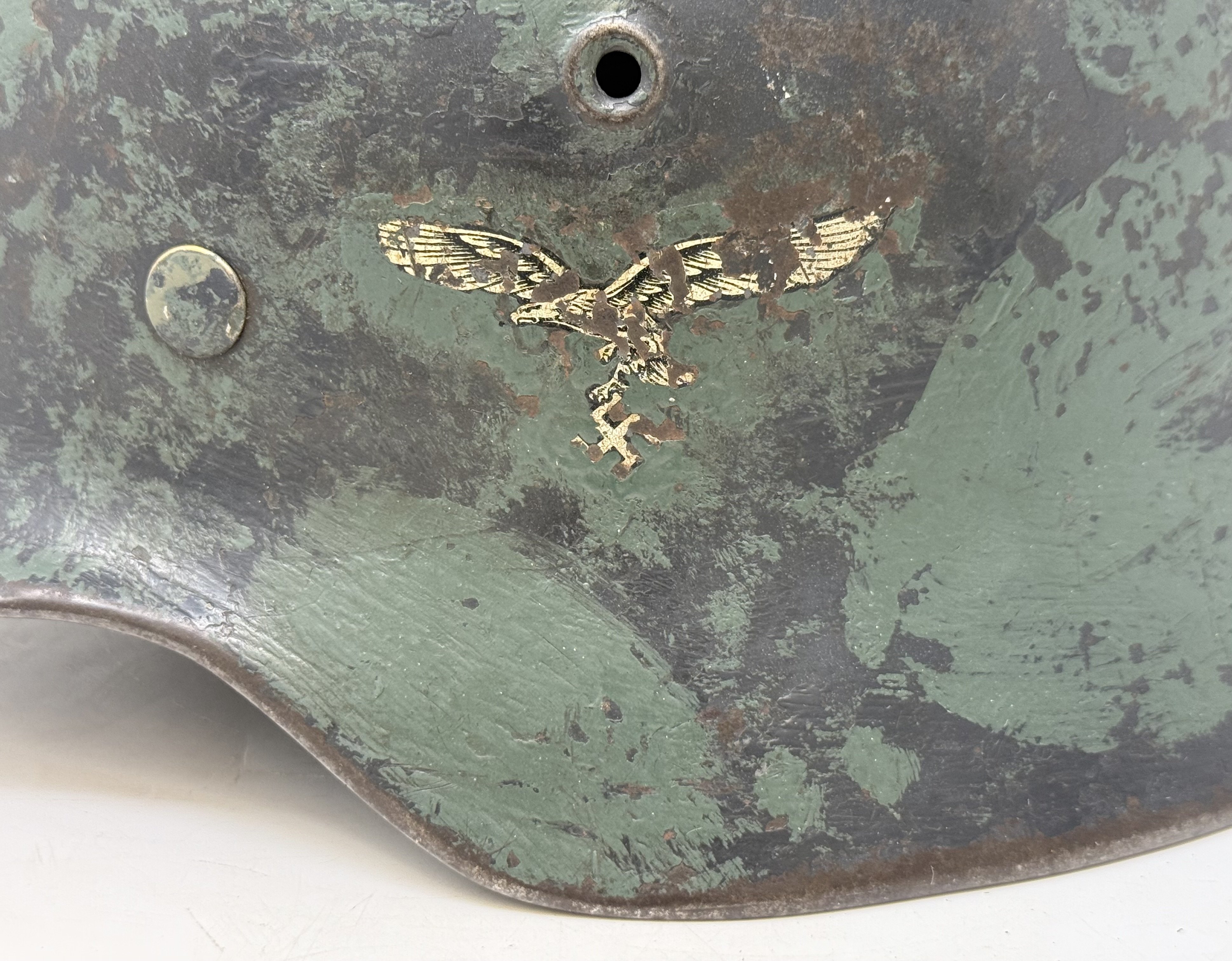 Luftwaffe M40 Single Decal Camo Helmet ET66 — image 13