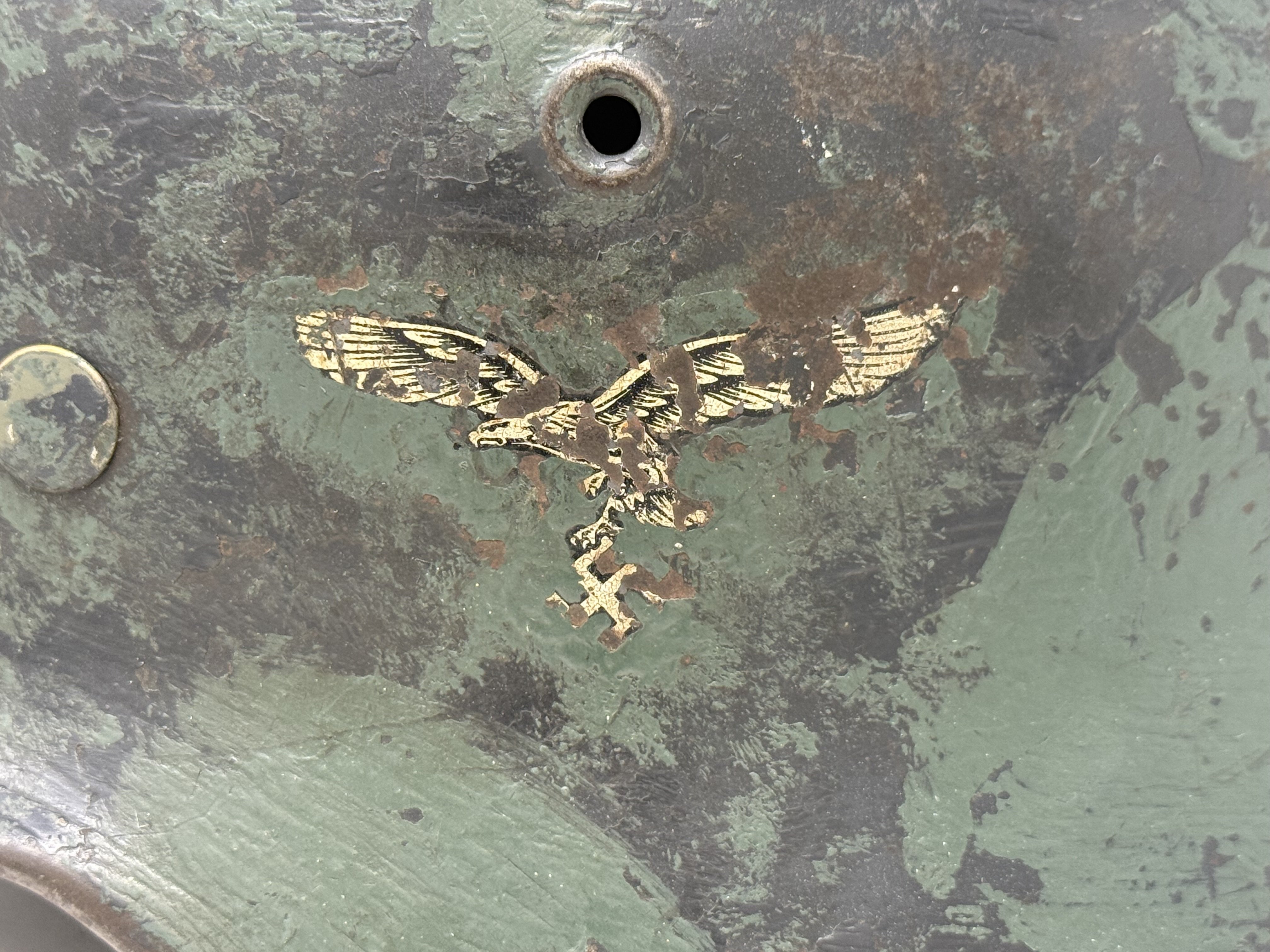 Luftwaffe M40 Single Decal Camo Helmet ET66 — image 14