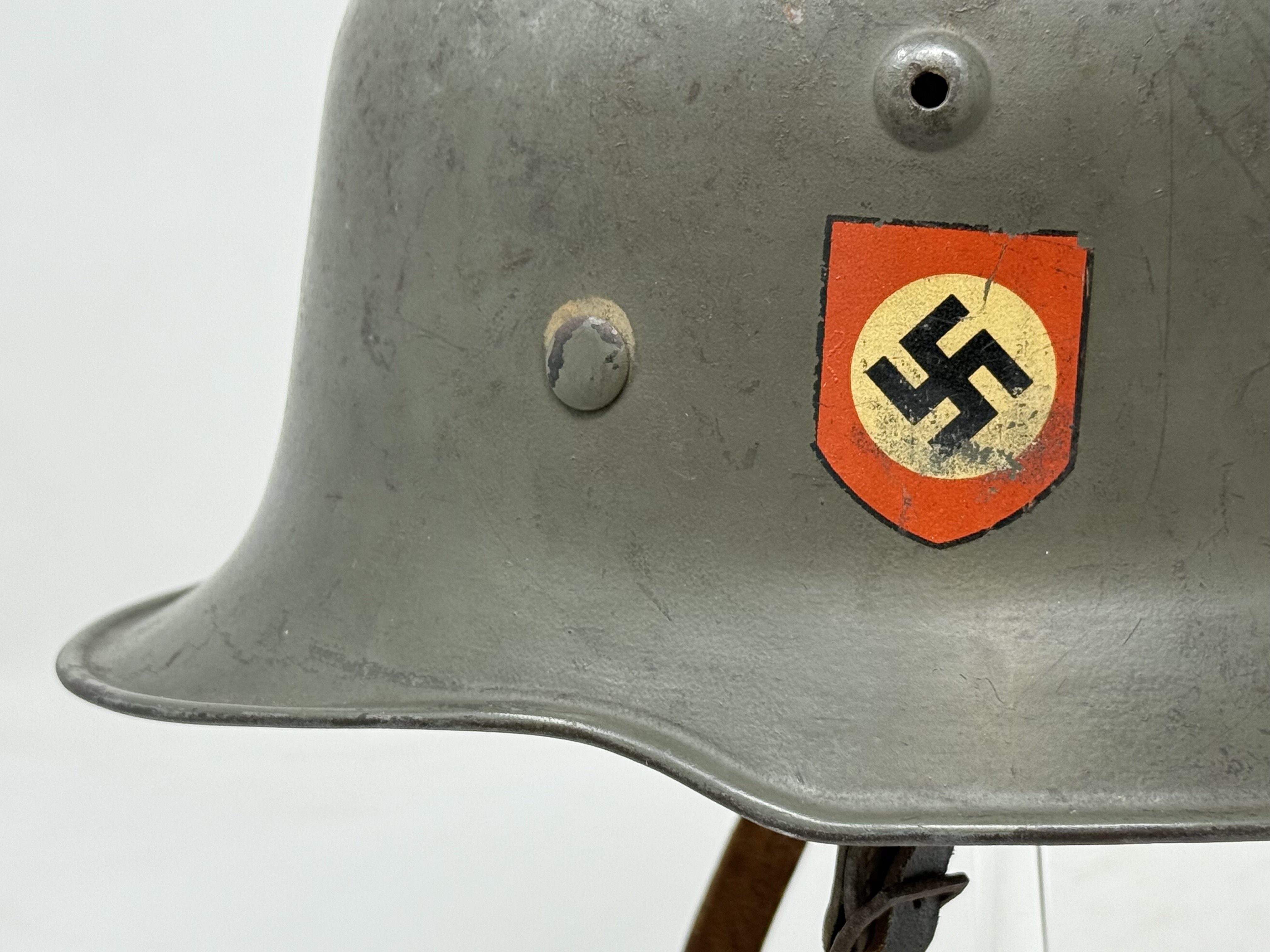 M34 SS 'Sicherheitsdienst SD' double decal Edelstahl Helmet — image 18