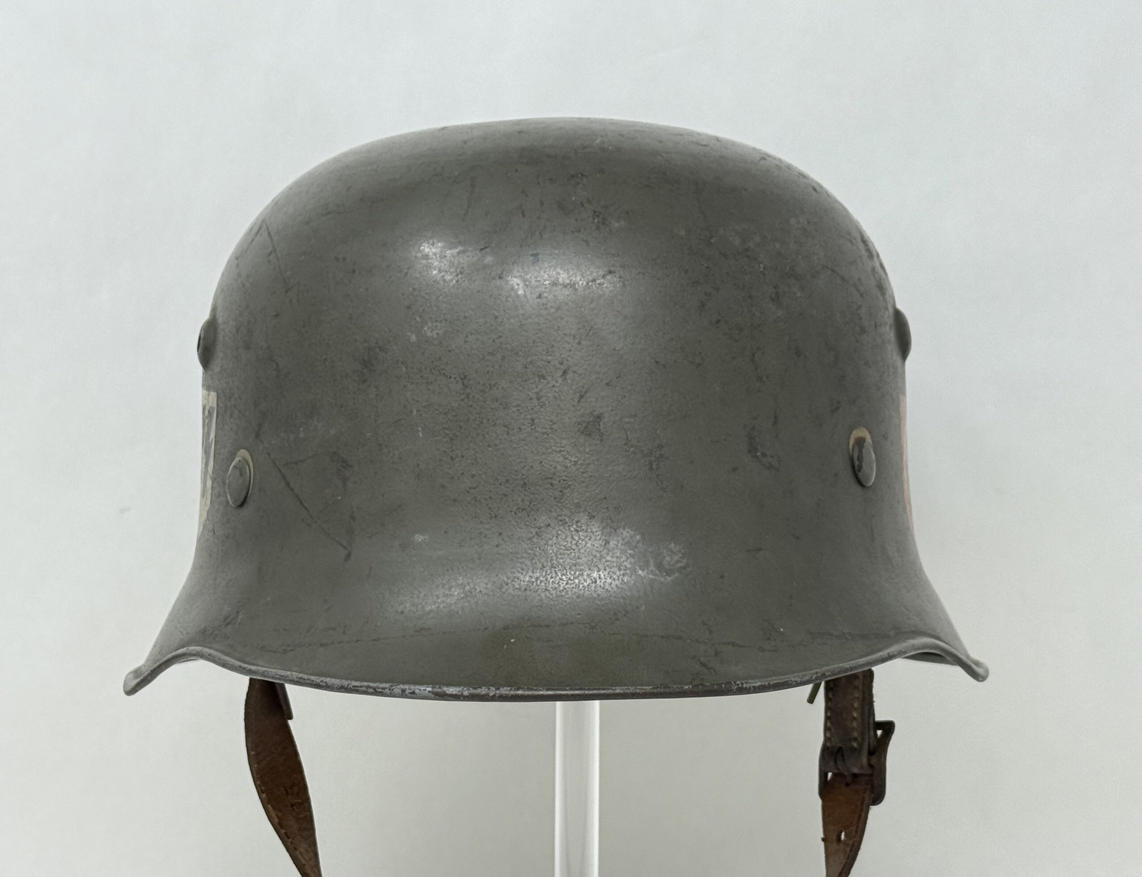 M34 SS 'Sicherheitsdienst SD' double decal Edelstahl Helmet — image 4