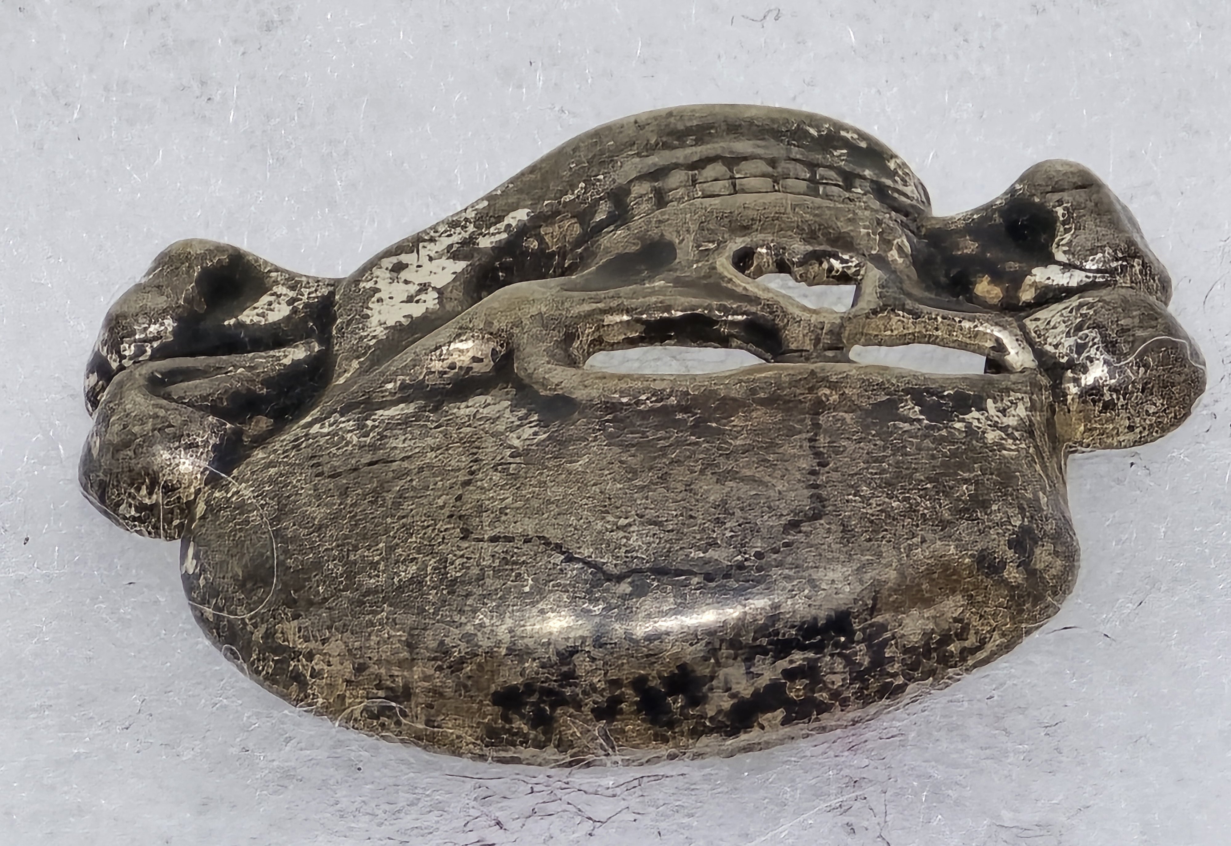 Early Tombak SS Deschler Skull, Unmarked Type — image 4