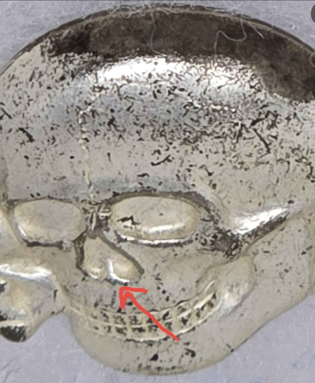 Stunning 'Eyes Filled In' SS Deschler Skull — image 7