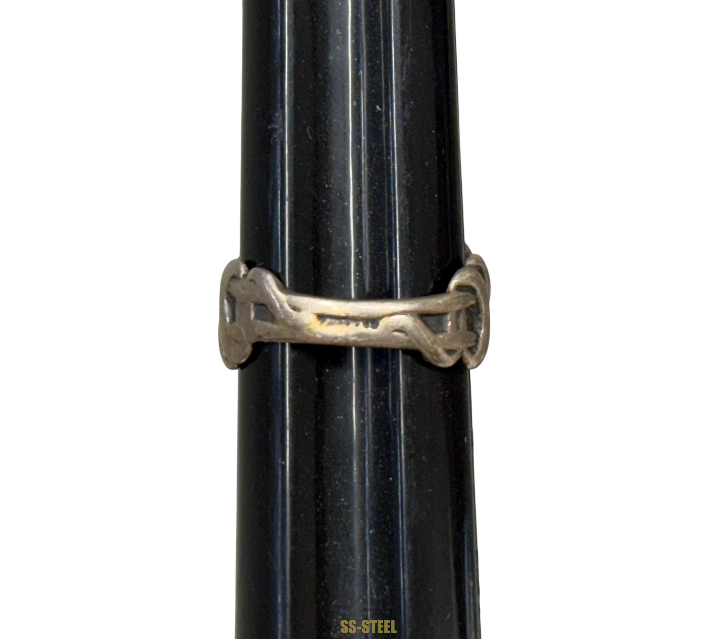 WWII Totenkopf Skull Canteen Ring — image 11