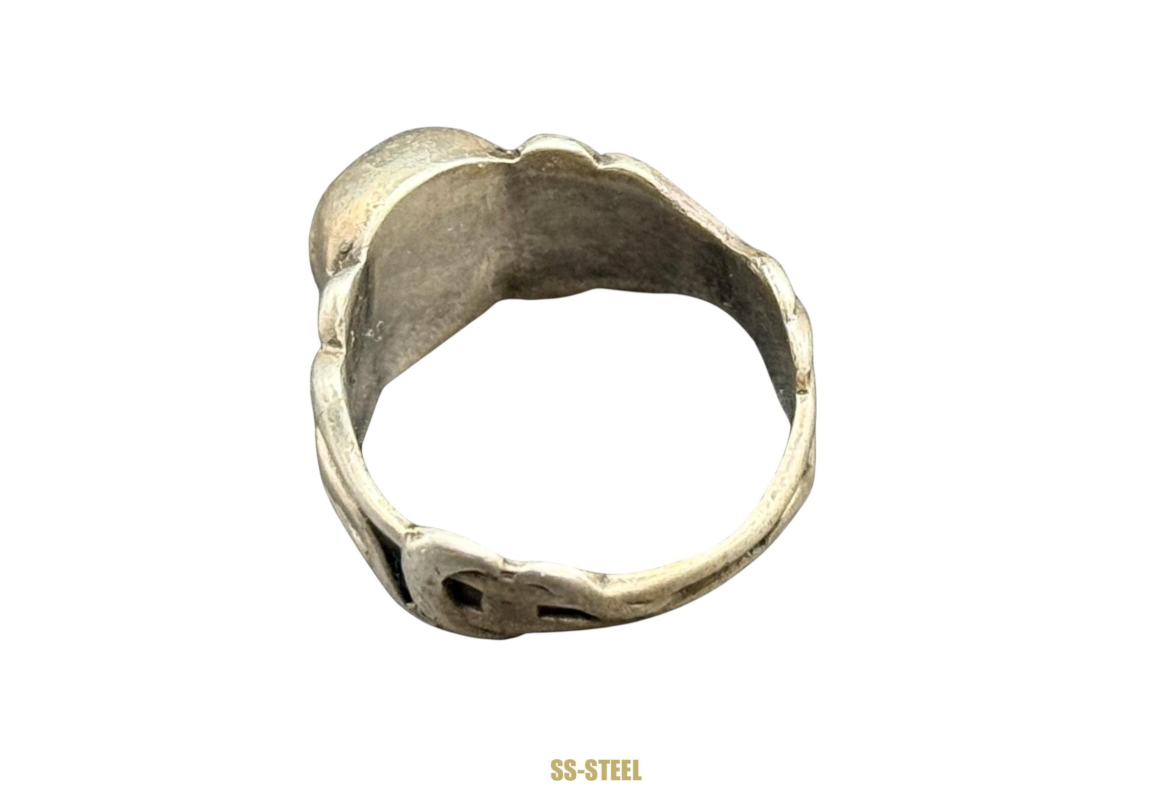 WWII Totenkopf Skull Canteen Ring — image 13