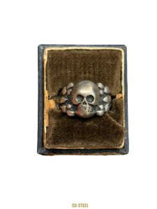 WWII Totenkopf Skull Canteen Ring