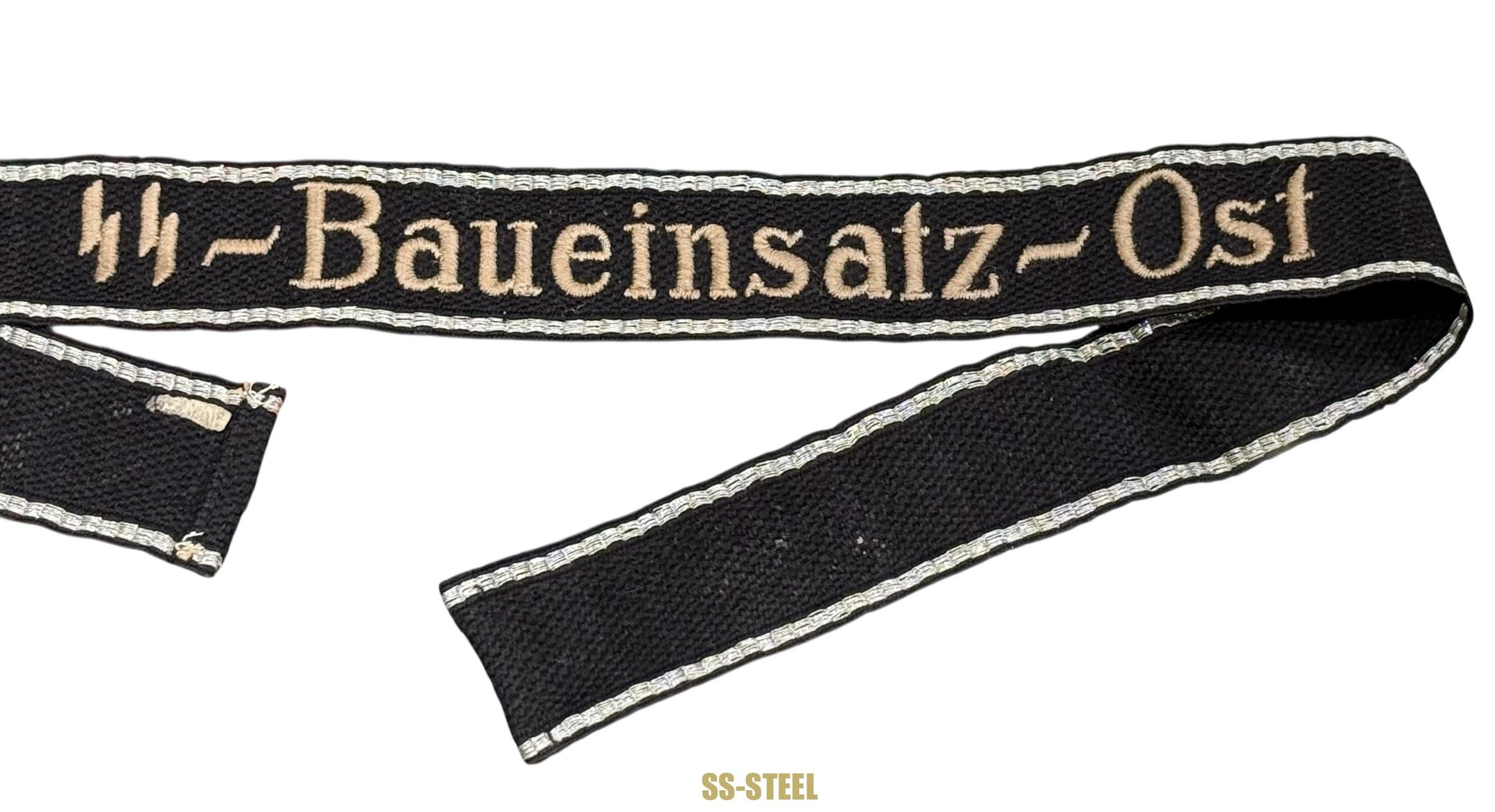 Rare 'SS-Baueinsatz-Ost' Cufftitle — image 2