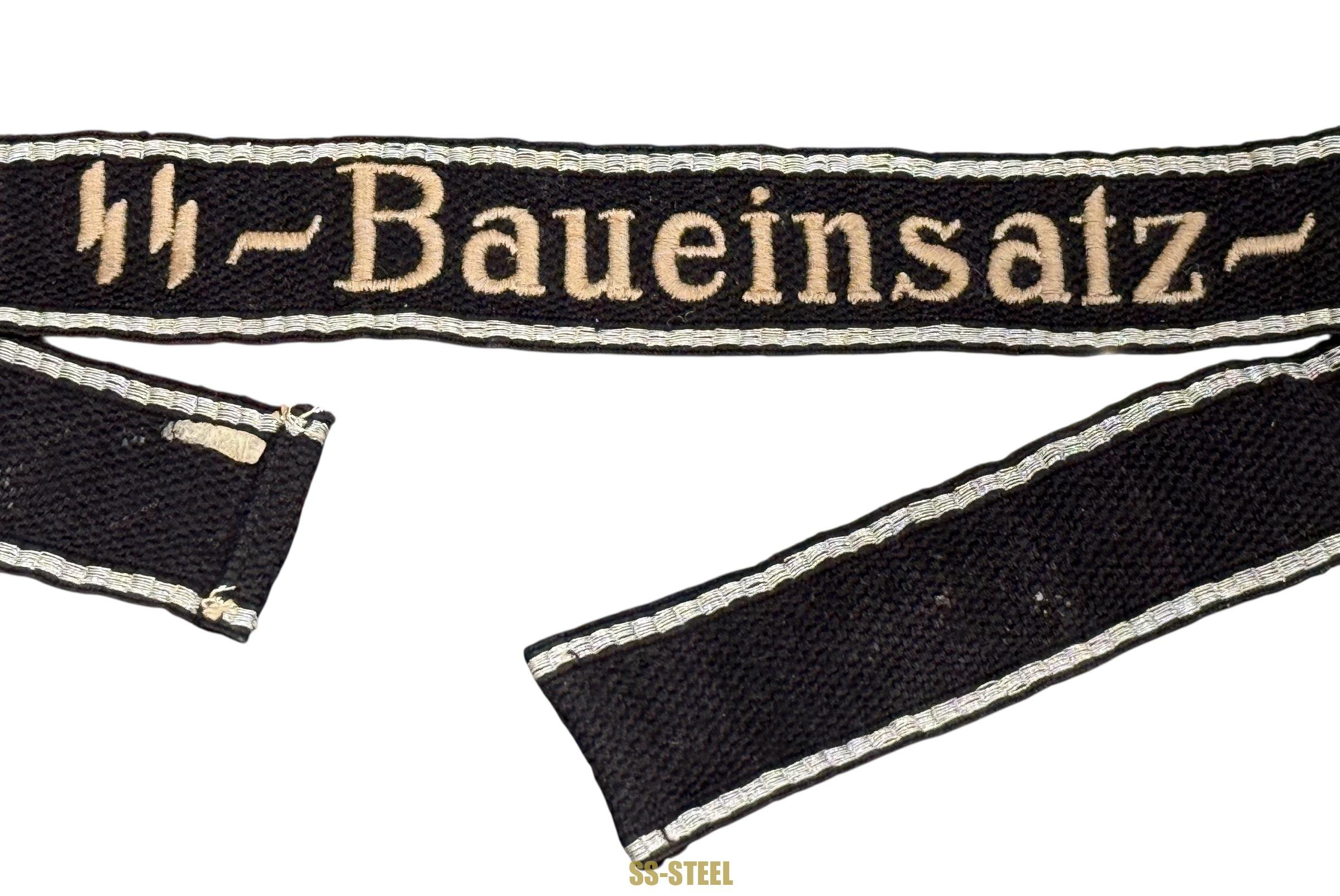 Rare 'SS-Baueinsatz-Ost' Cufftitle — image 3