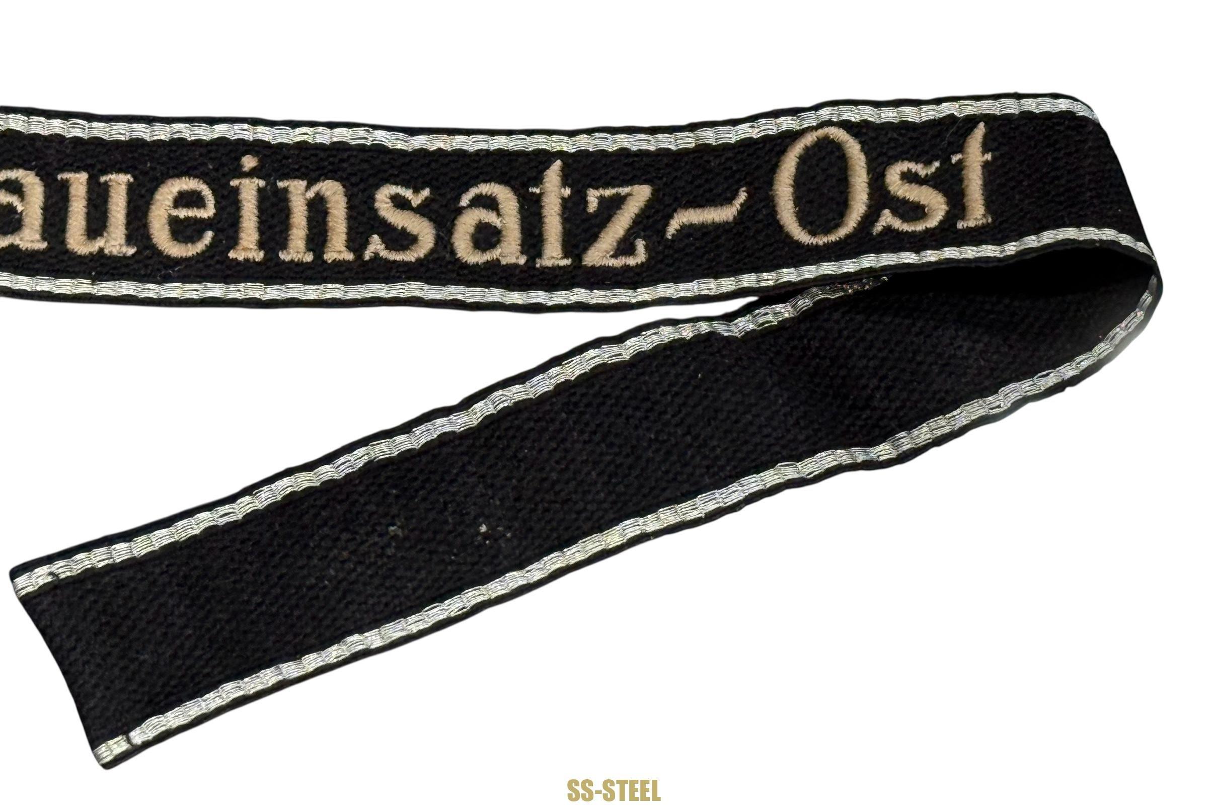 Rare 'SS-Baueinsatz-Ost' Cufftitle — image 4