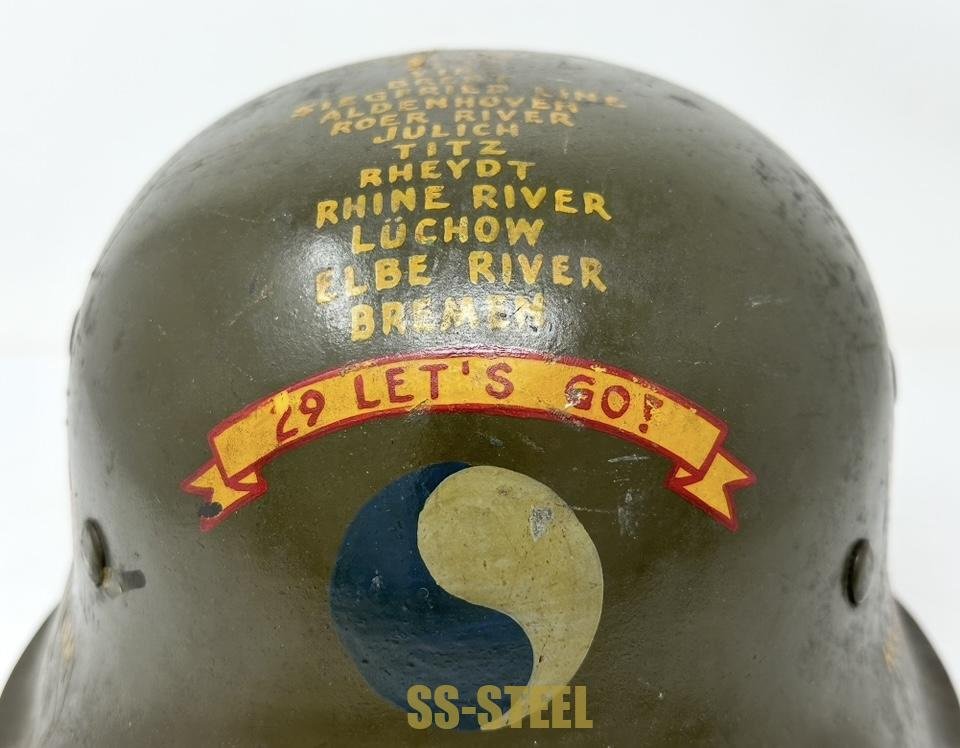 M42 29th Infantry Division Trophy Helmet — image 3