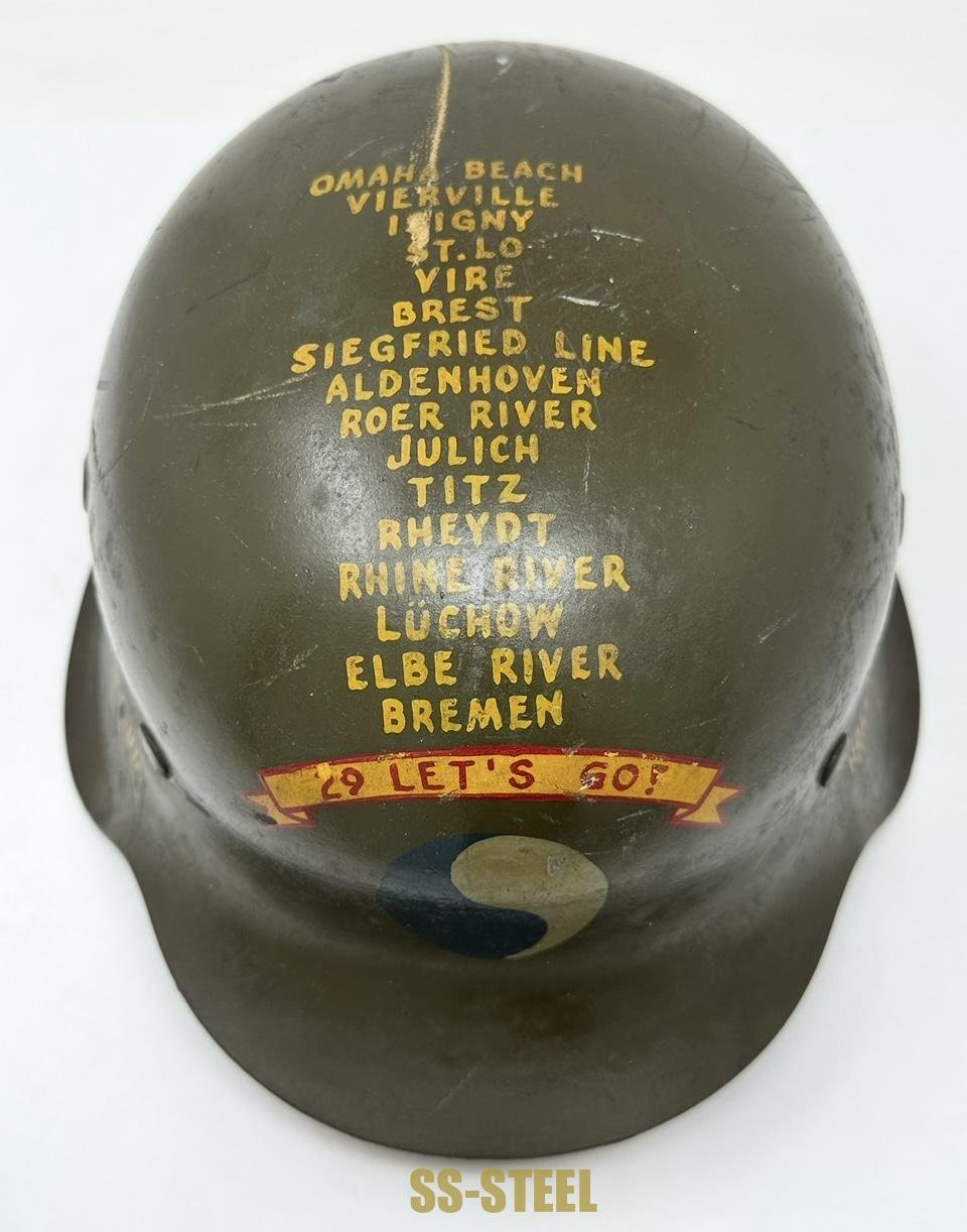 M42 29th Infantry Division Trophy Helmet — image 9