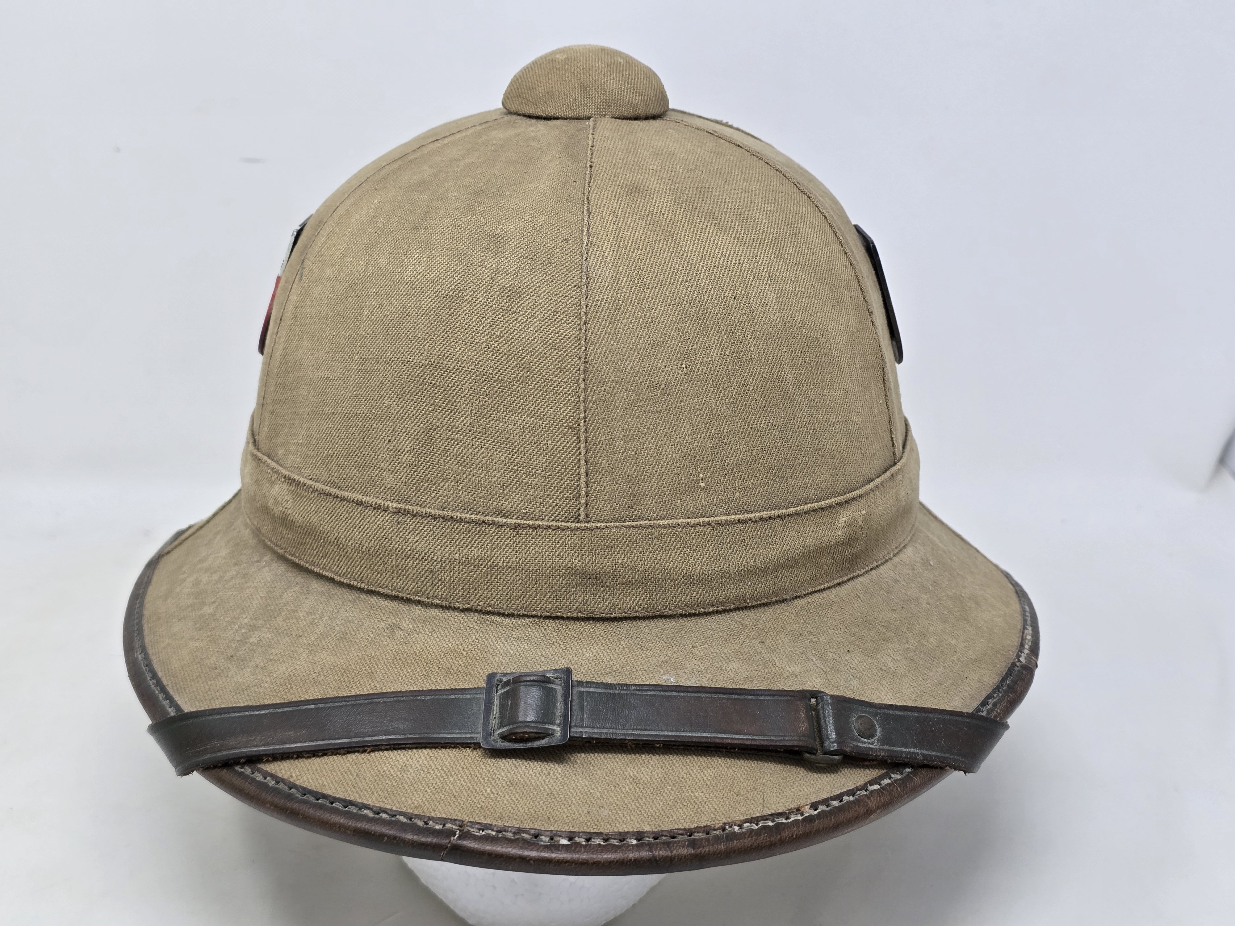 Heer 1st Pattern Tropical Pith Helmet, Badged as Kriegsmarine — image 2