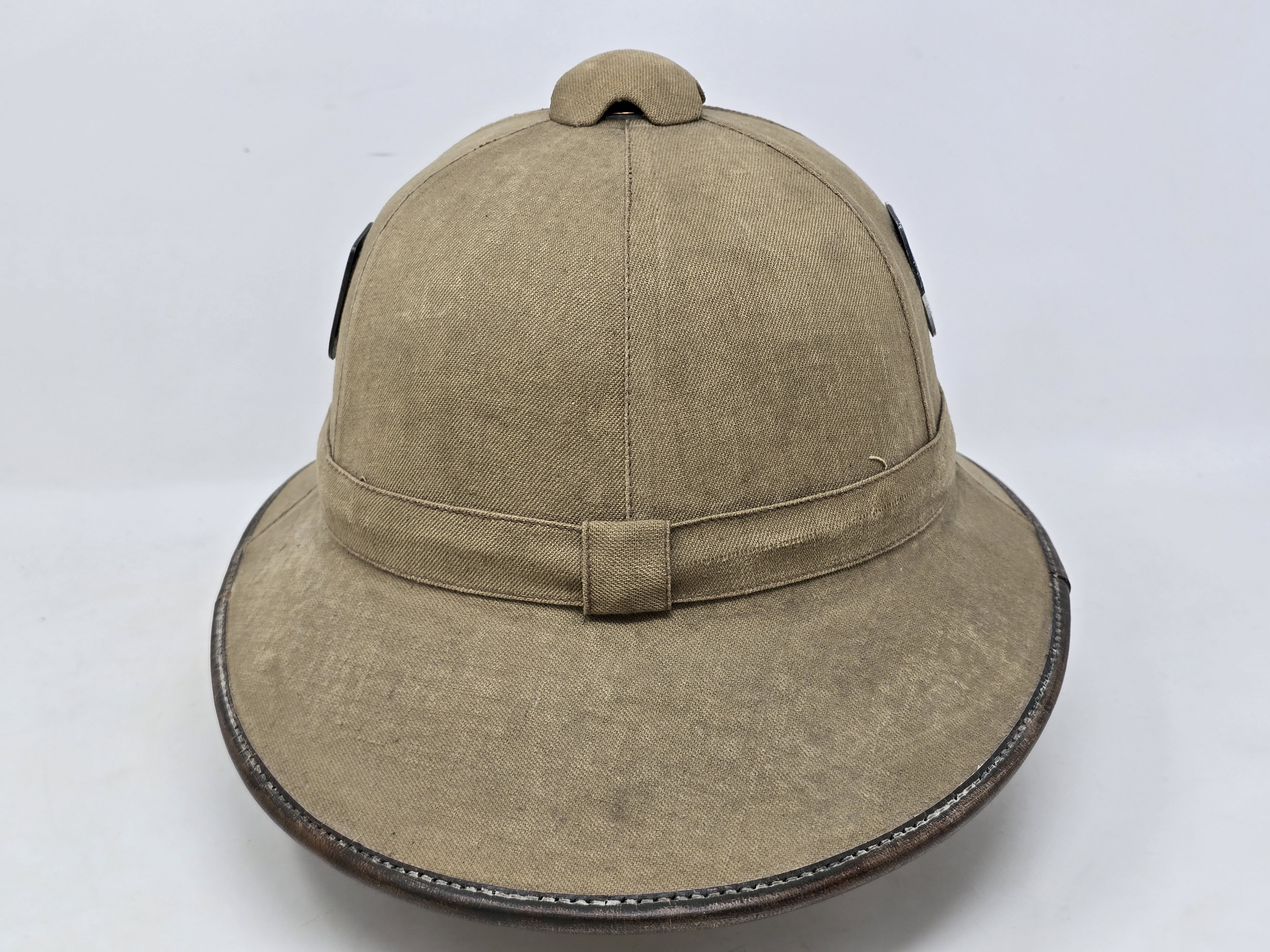 Heer 1st Pattern Tropical Pith Helmet, Badged as Kriegsmarine — image 5
