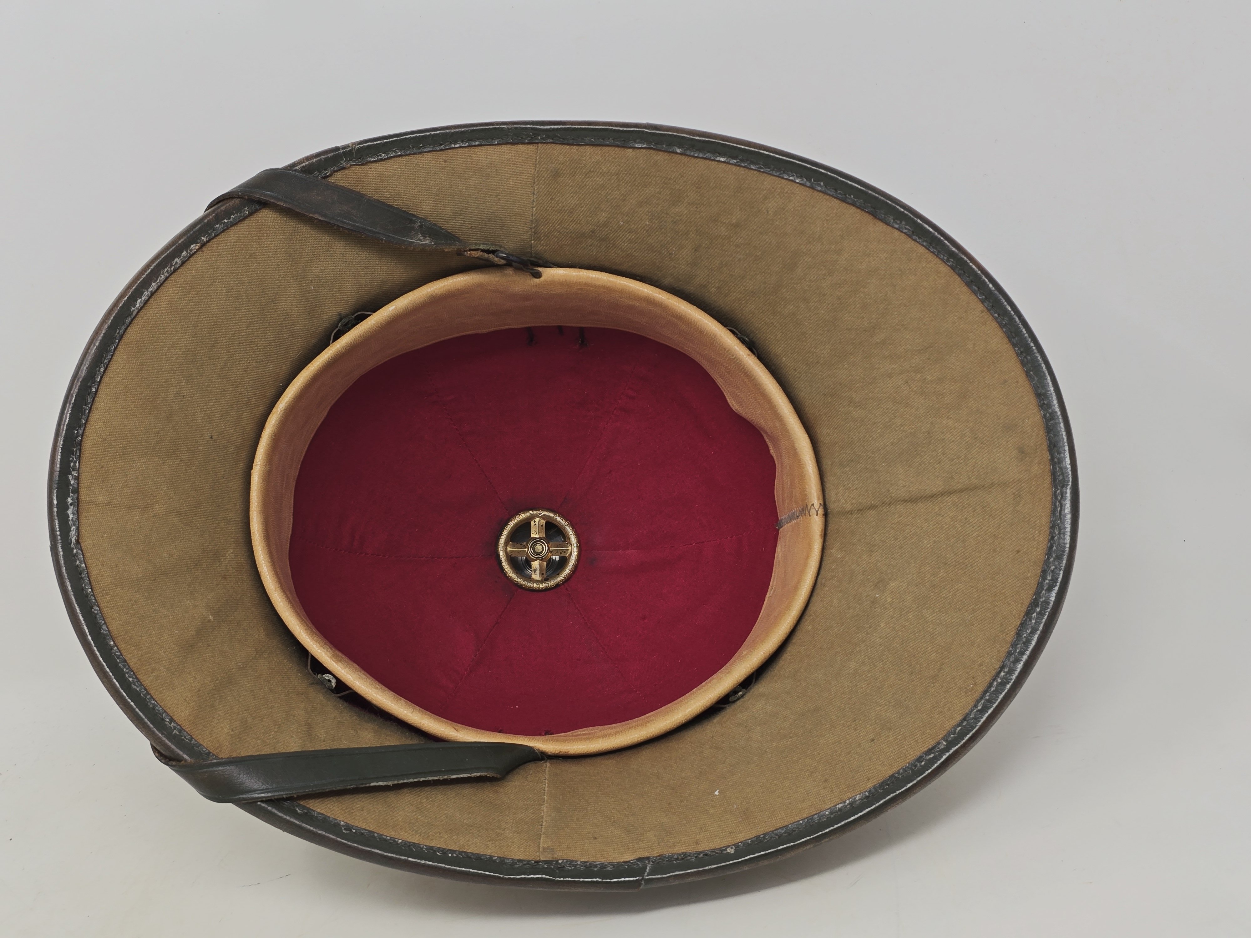 Heer 1st Pattern Tropical Pith Helmet, Badged as Kriegsmarine — image 7