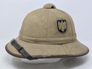 Heer 1st Pattern Tropical Pith Helmet, Badged as Kriegsmarine