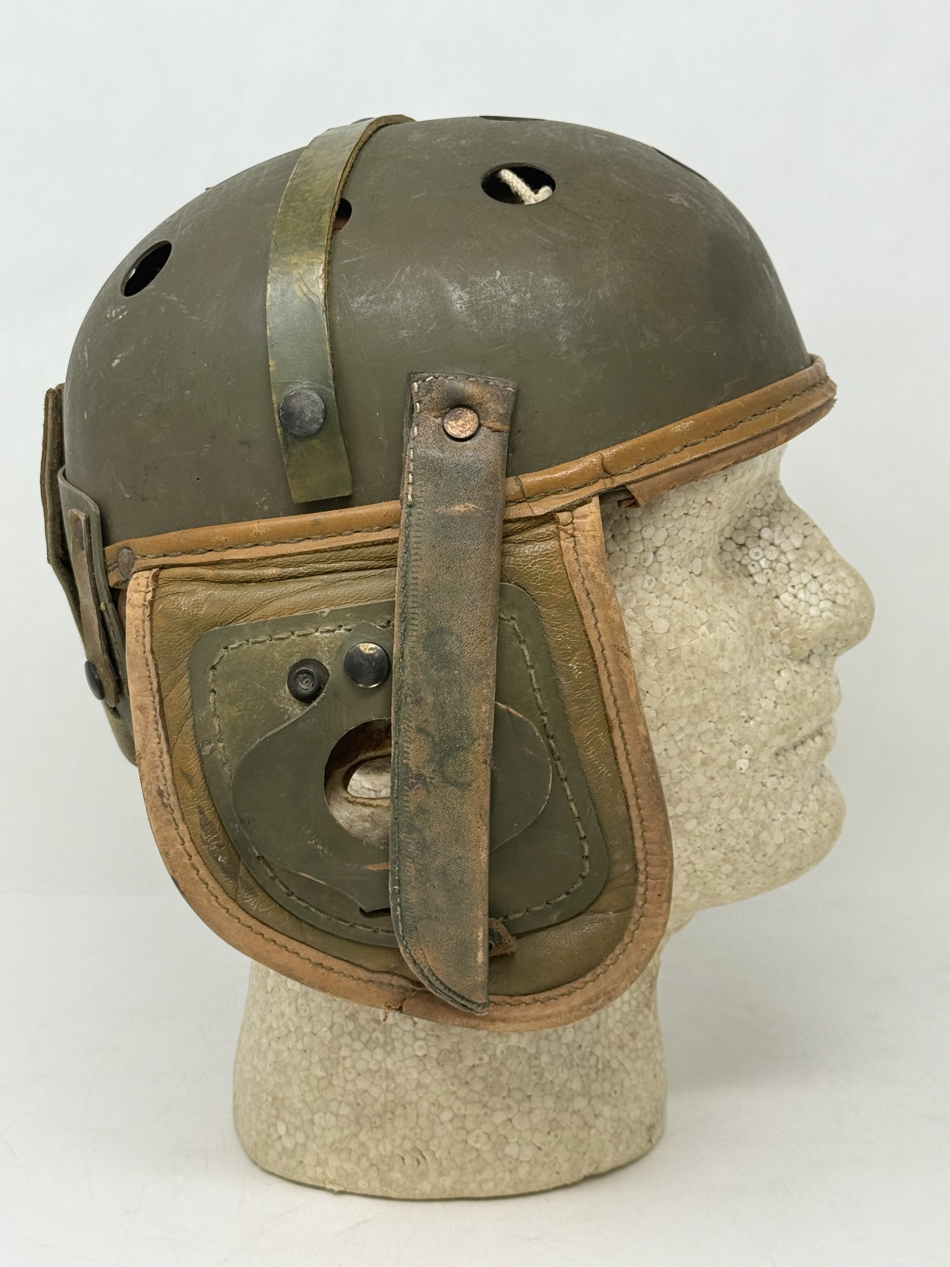 WWII US M38 Tanker Helmet by Rawlings — image 2