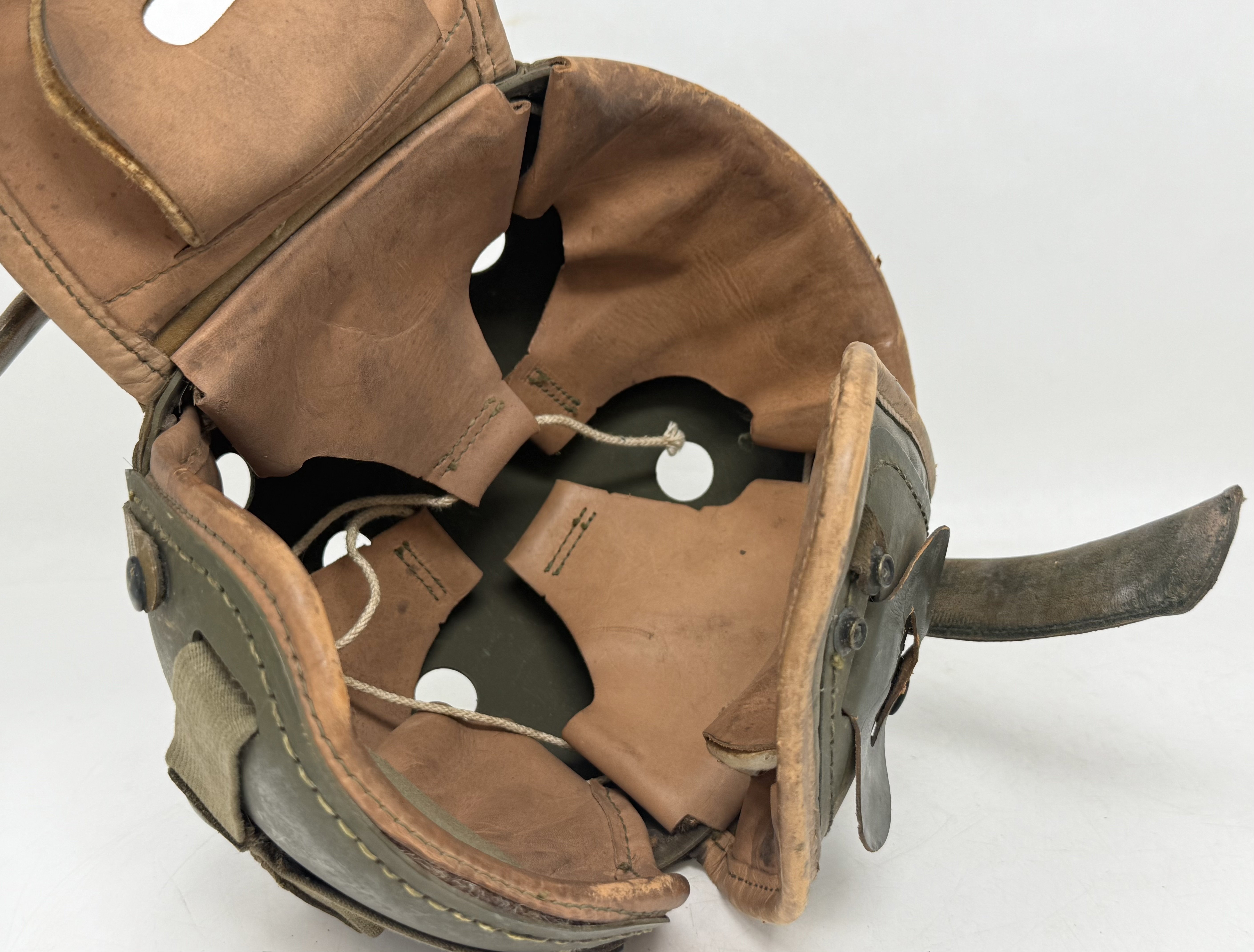 WWII US M38 Tanker Helmet by Rawlings — image 9