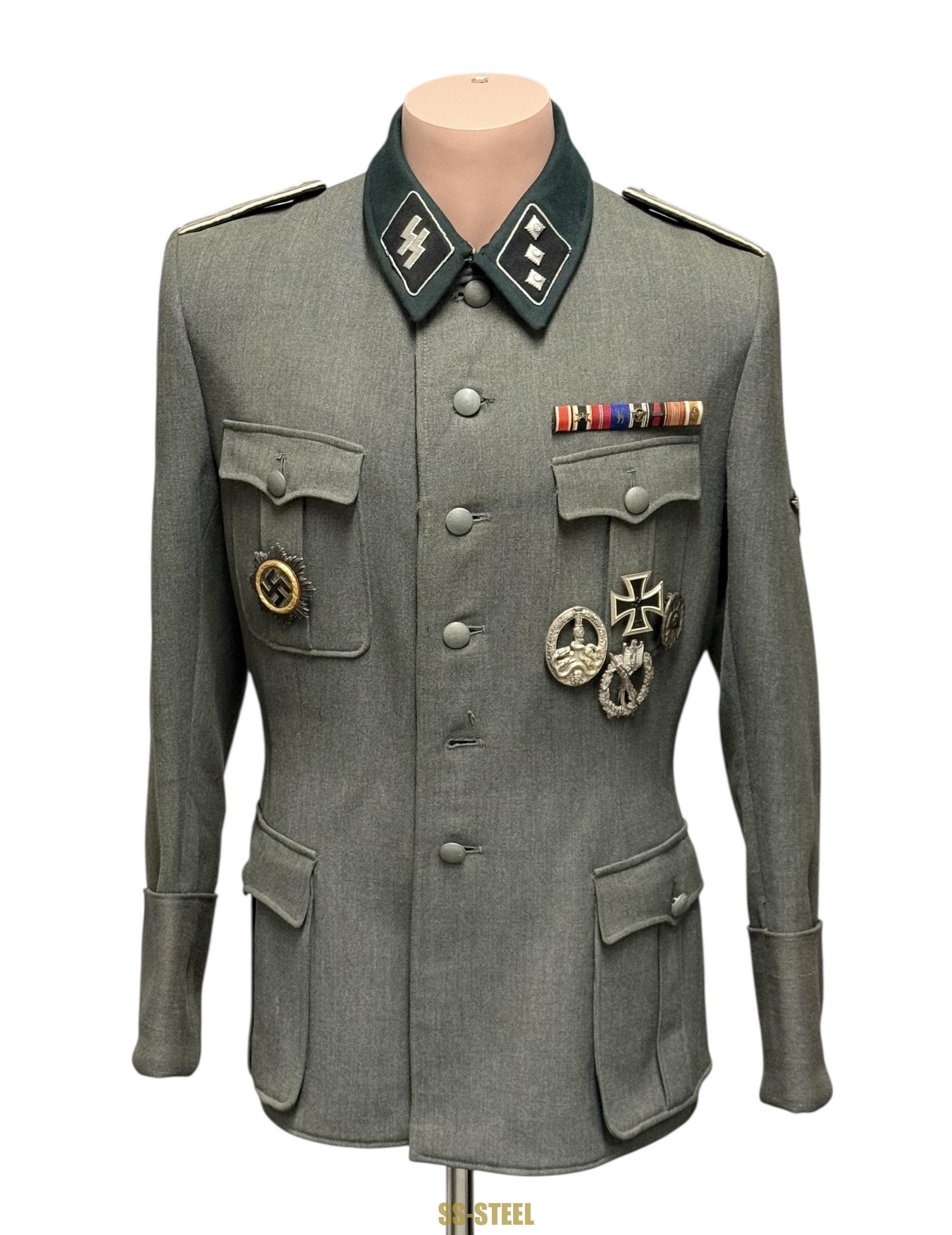SS-Untersturmführer Officer Uniform Tunic, Highly Decorated — image 26