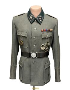 SS-Untersturmführer Officer Uniform Tunic, Highly Decorated