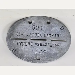 Waffen-SS ID Disc for TK Stuba-Dachau