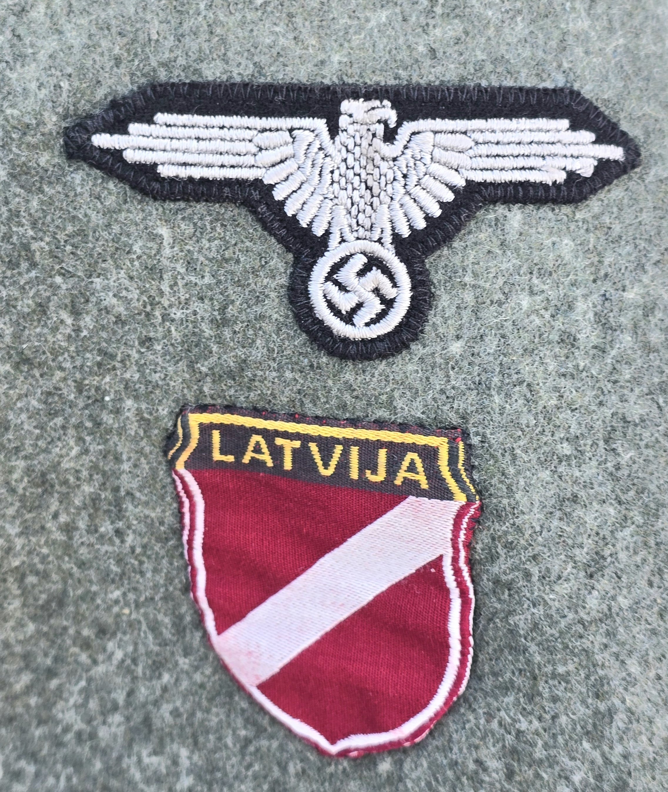 Likely Re-badged Waffen-SS M43 Tunic- Latvian Freiwillege — image 6